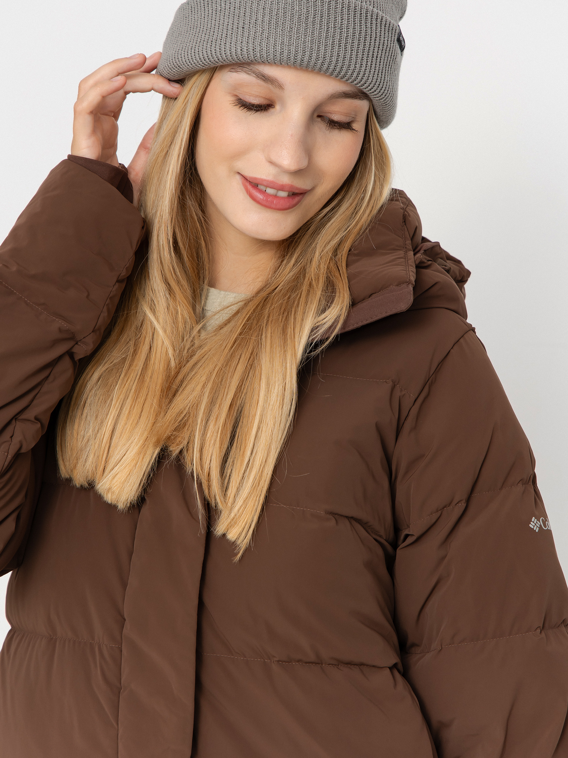 Geacă Columbia Amaze Puff Hooded Wmn (tobacco)