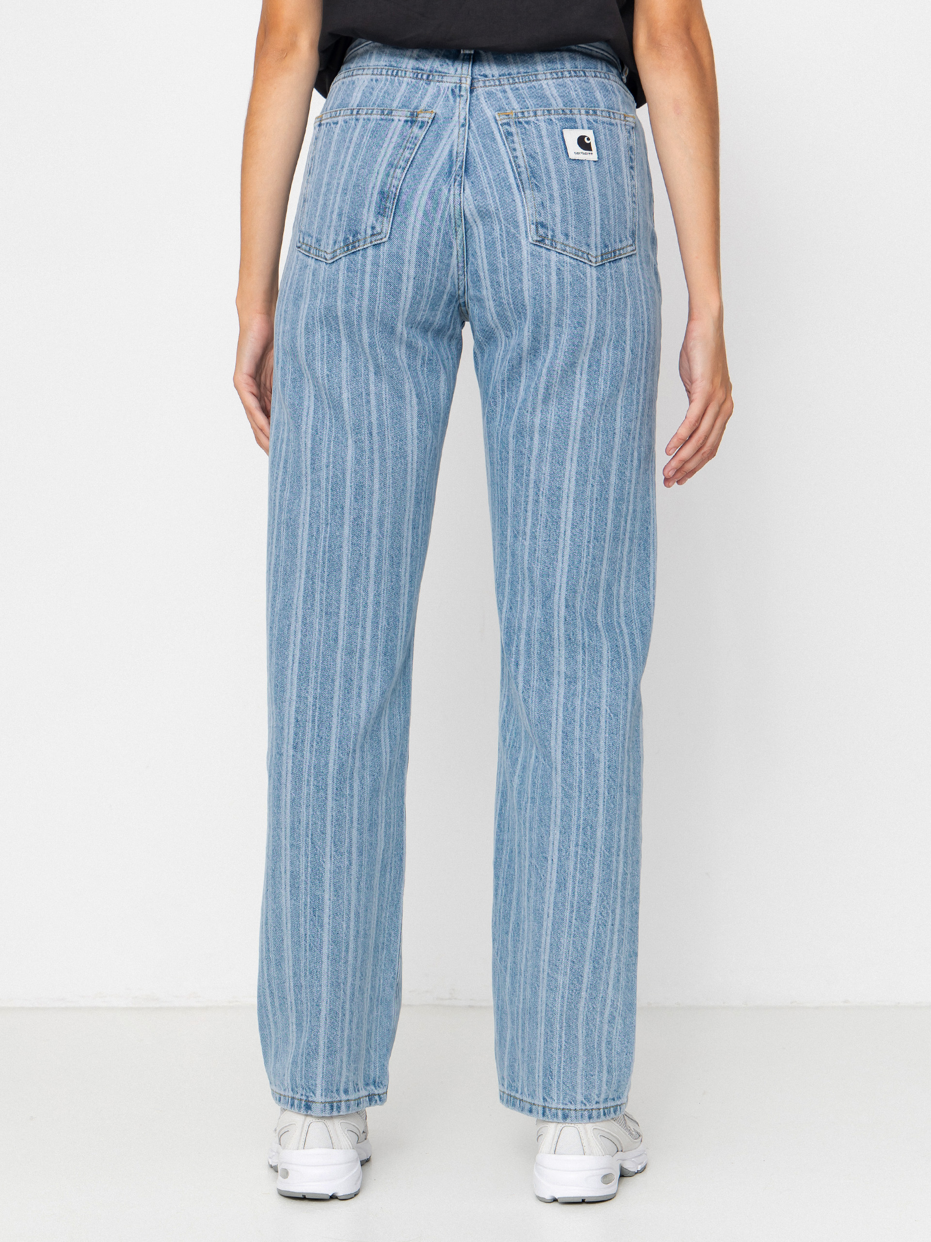 Pantaloni Carhartt WIP Rylan Wmn (rylan stripe/blue/stone bleached)