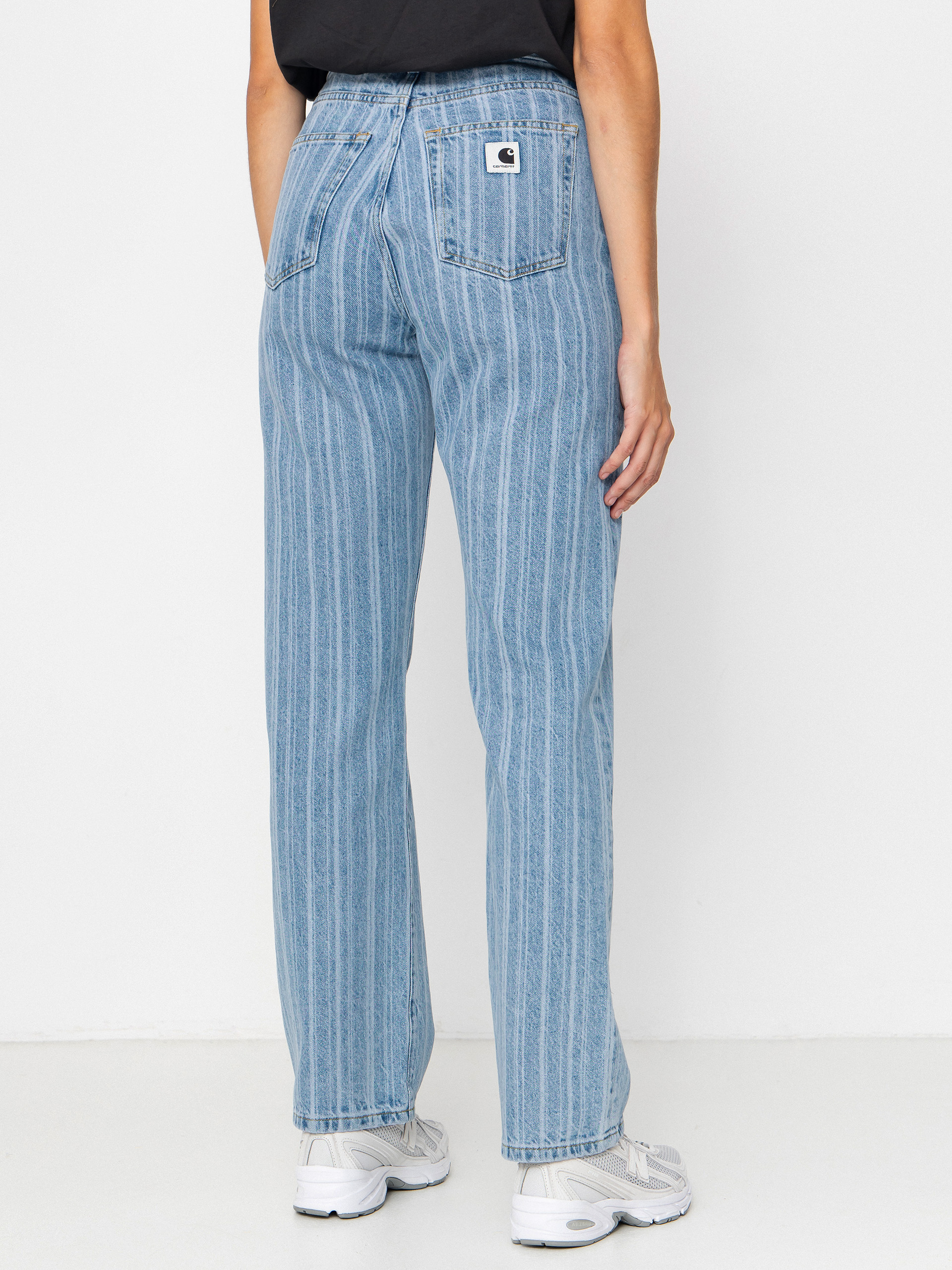 Pantaloni Carhartt WIP Rylan Wmn (rylan stripe/blue/stone bleached)
