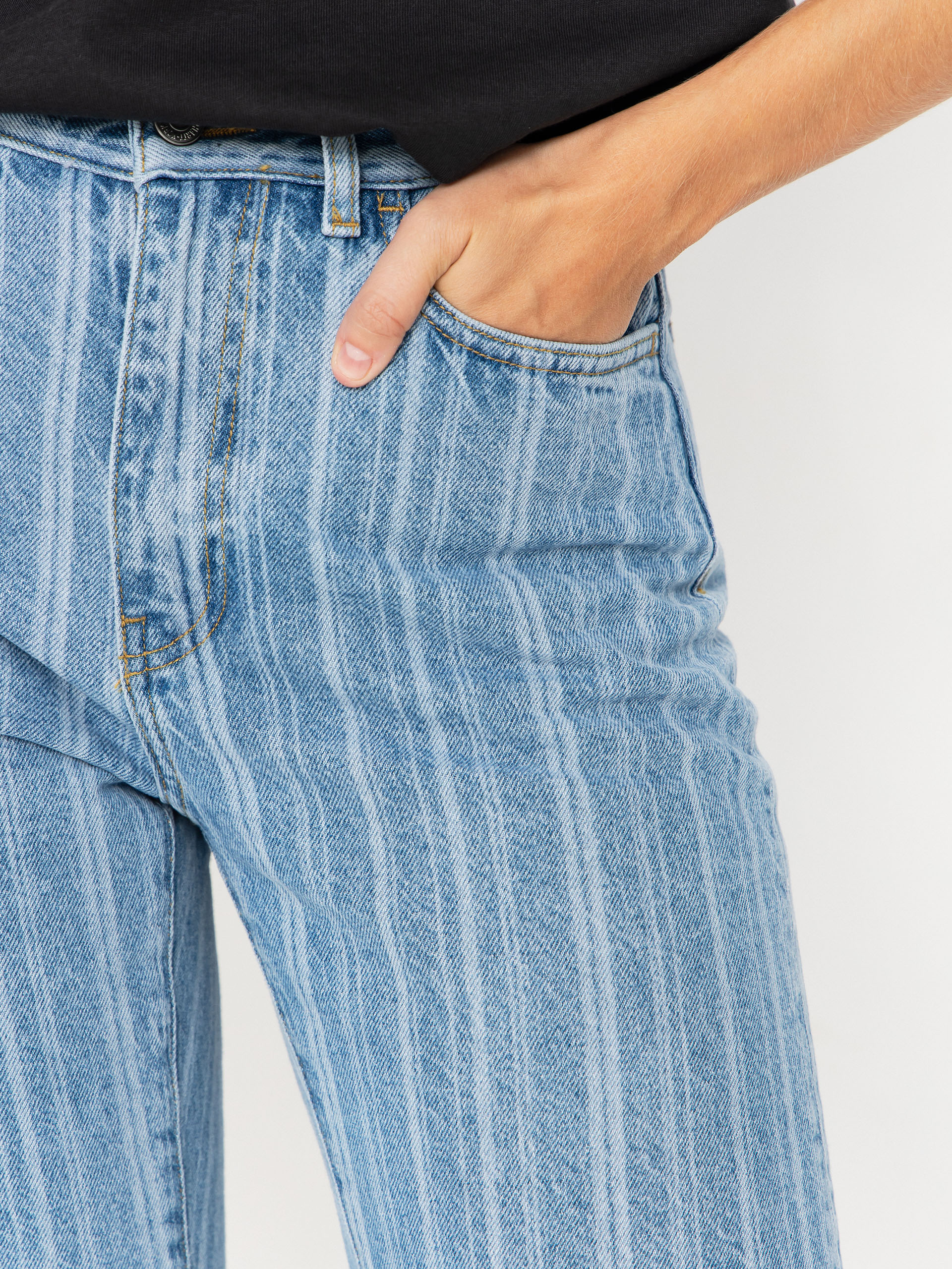 Pantaloni Carhartt WIP Rylan Wmn (rylan stripe/blue/stone bleached)