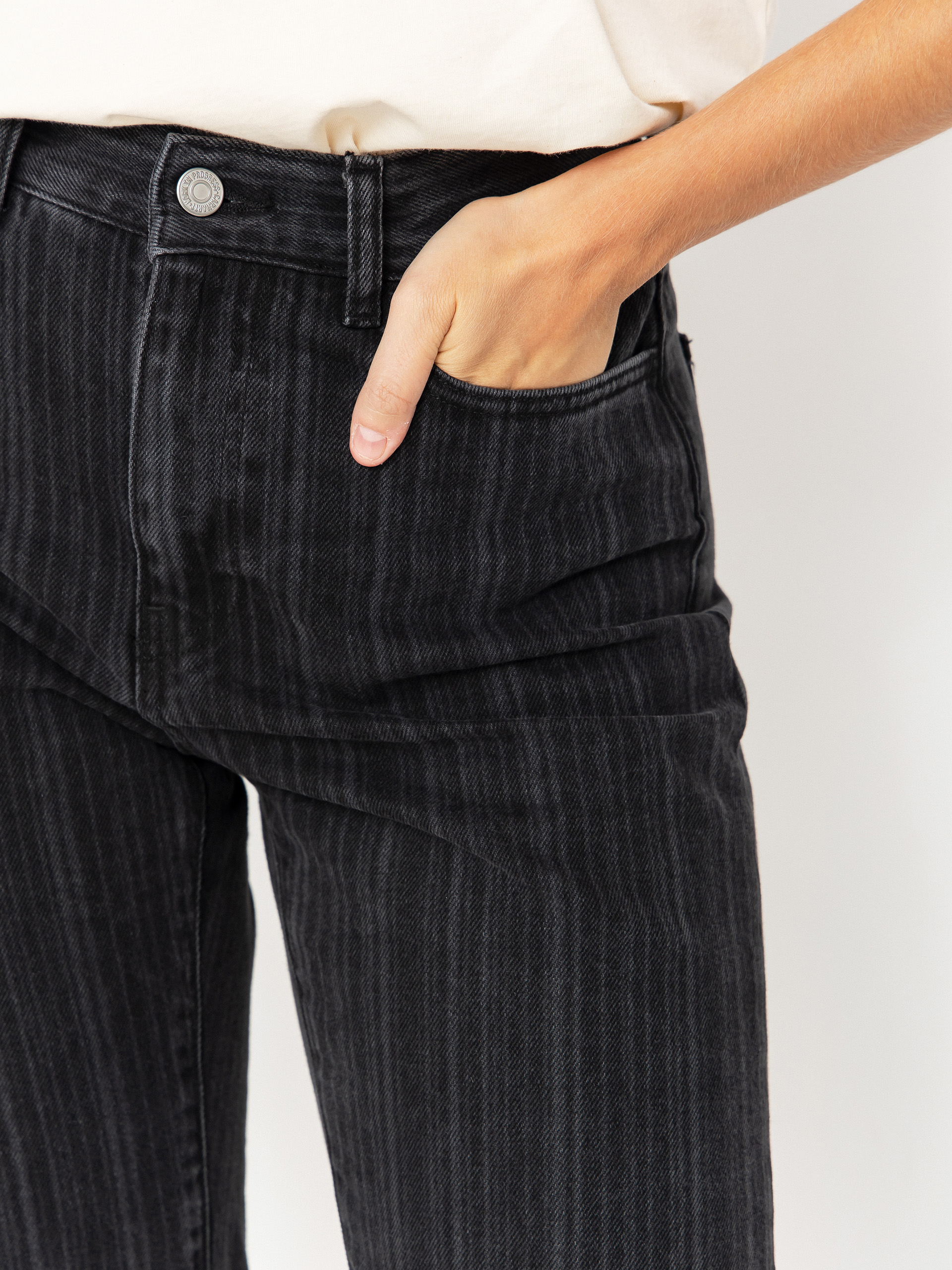 Pantaloni Carhartt WIP Rylan Wmn (rylan stripe/black/stone washed)