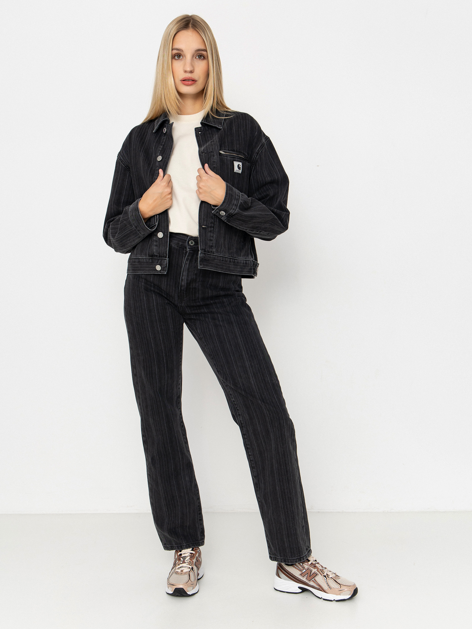 Geacă Carhartt WIP Rylan Wmn (rylan stripe/black/stone washed)