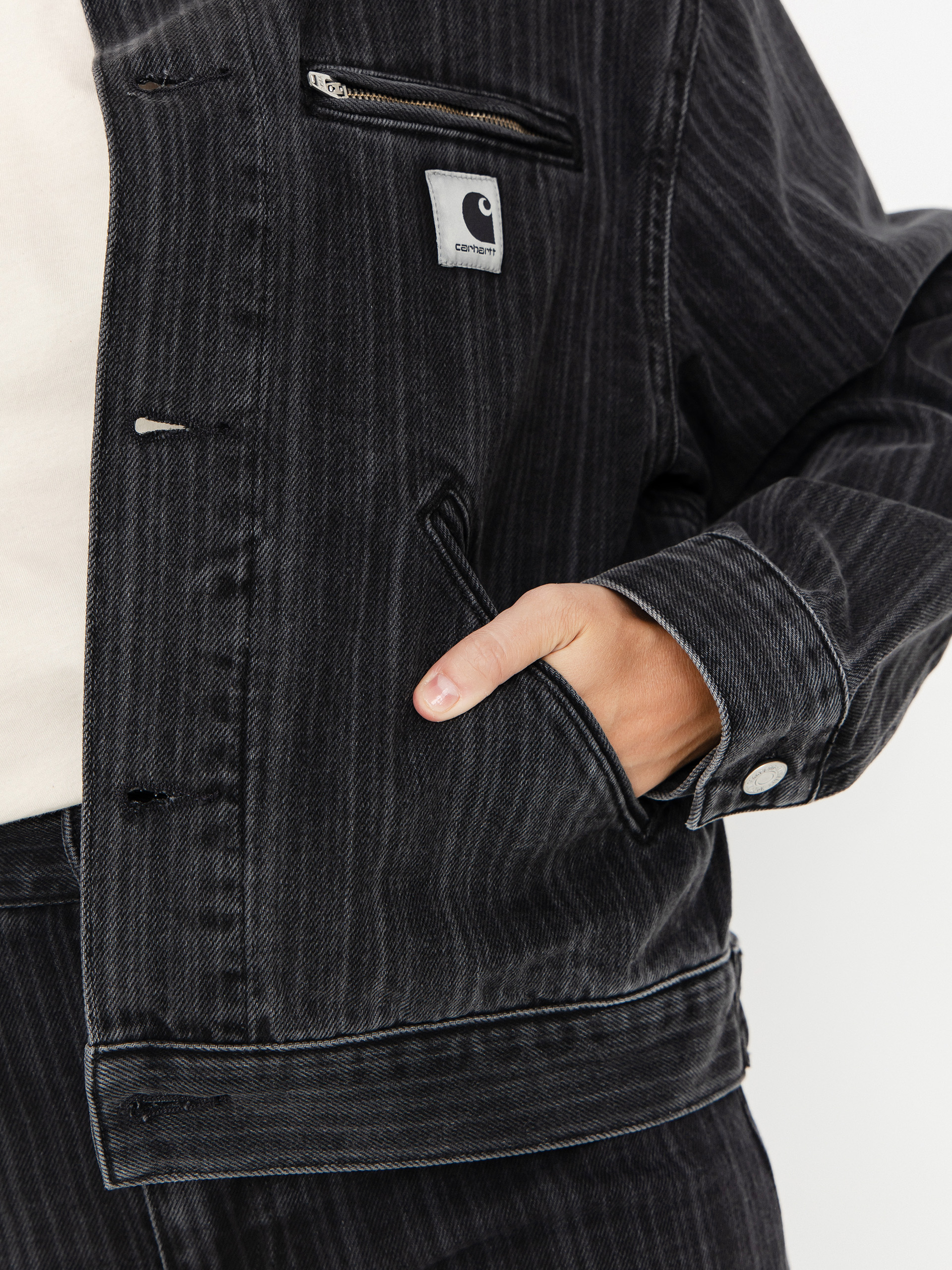 Geacă Carhartt WIP Rylan Wmn (rylan stripe/black/stone washed)