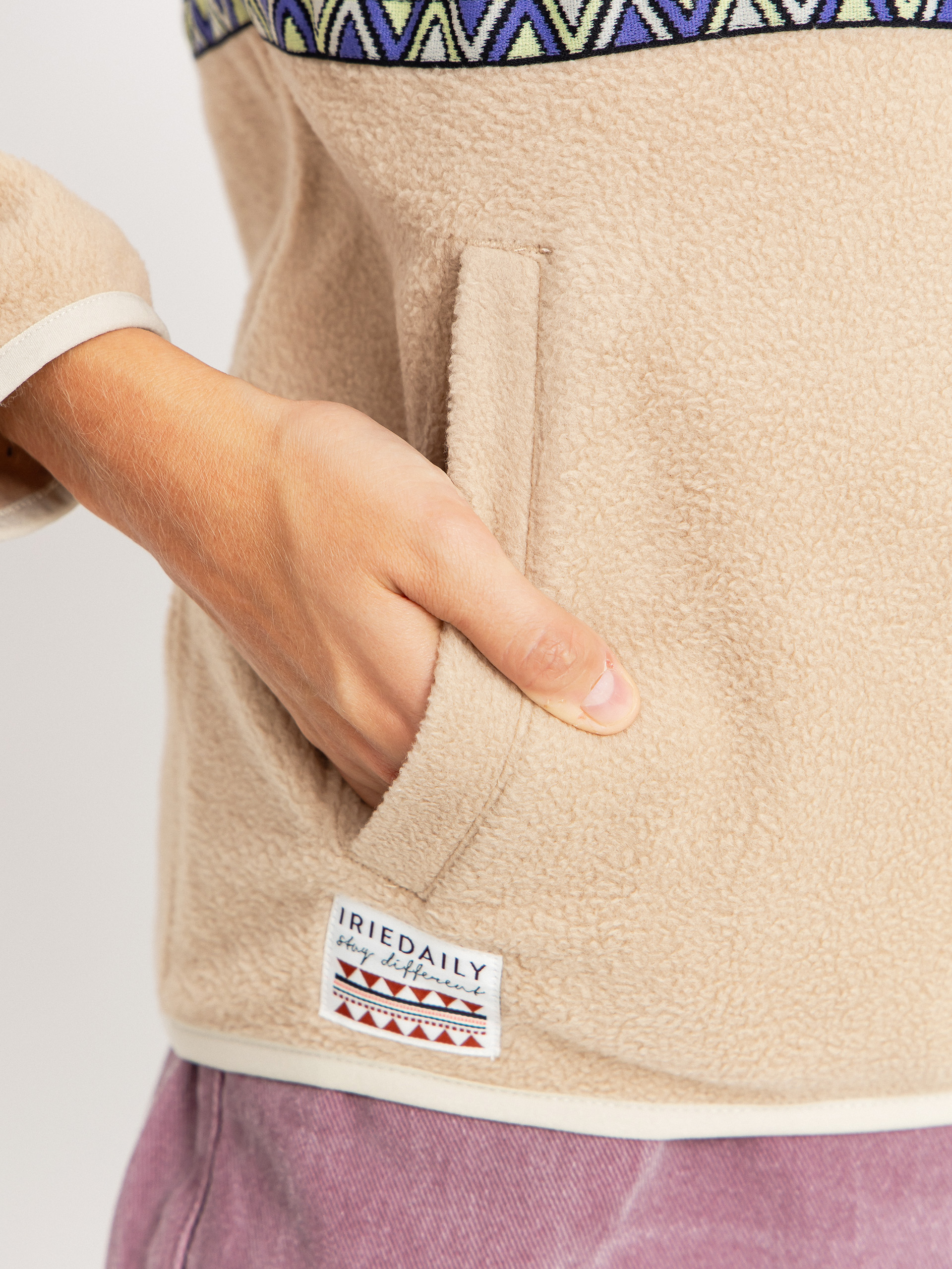 Pentru femei Hanorac din fleece Iriedaily Holina (khaki)