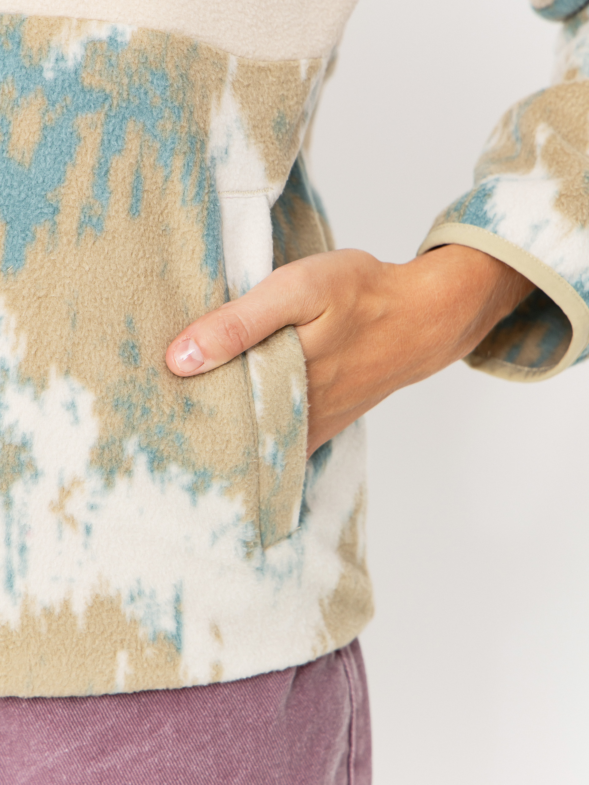 Pentru femei Hanorac din fleece Iriedaily Half Indi Troyer (khaki grey)