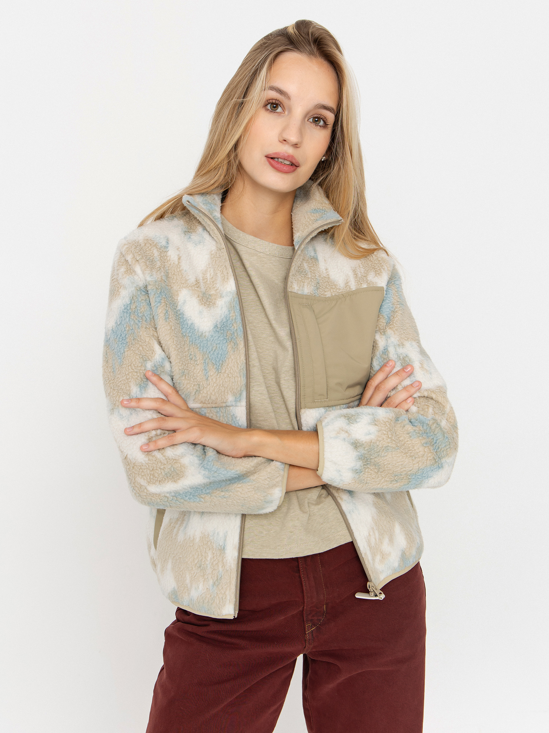 Geacă Iriedaily Arkta Teddy 2 Wmn (khaki grey)