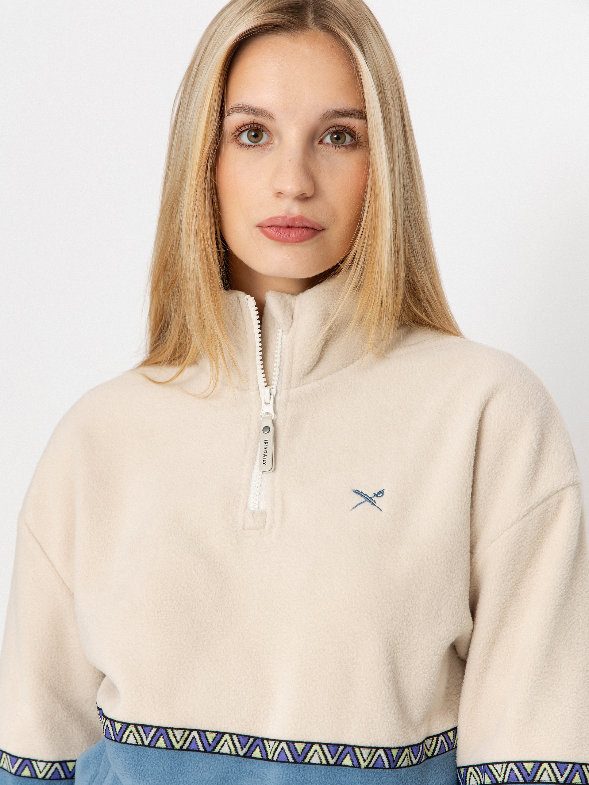 Pentru femei Hanorac din fleece Iriedaily Holina (grey blue)