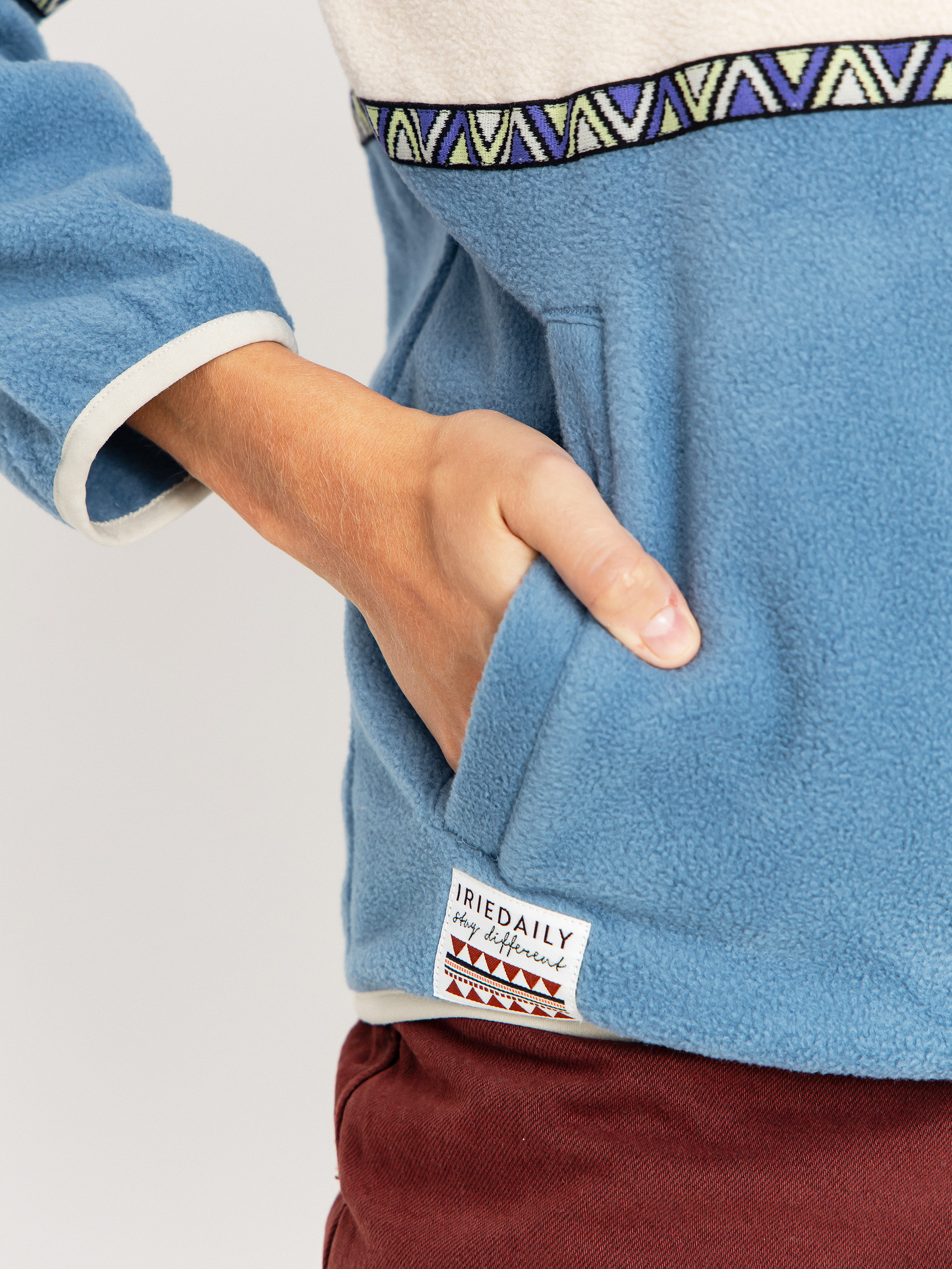 Pentru femei Hanorac din fleece Iriedaily Holina (grey blue)