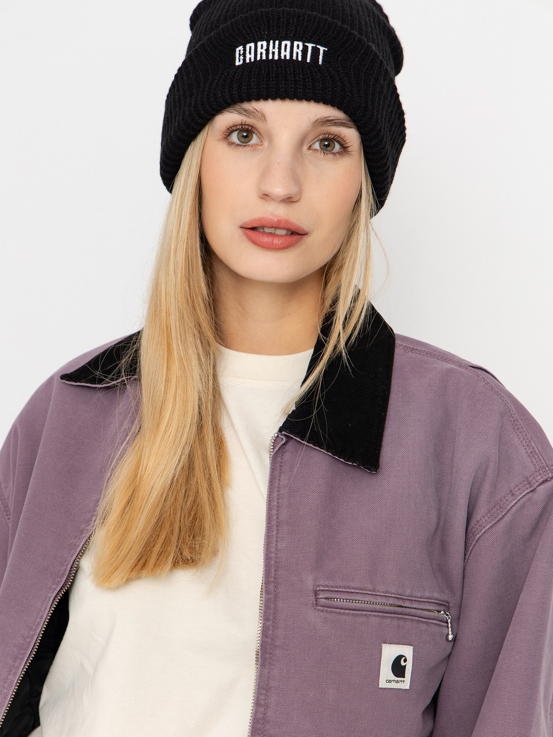 Geacă Carhartt WIP OG Detroit Wmn (phlox/black/stone canvas)