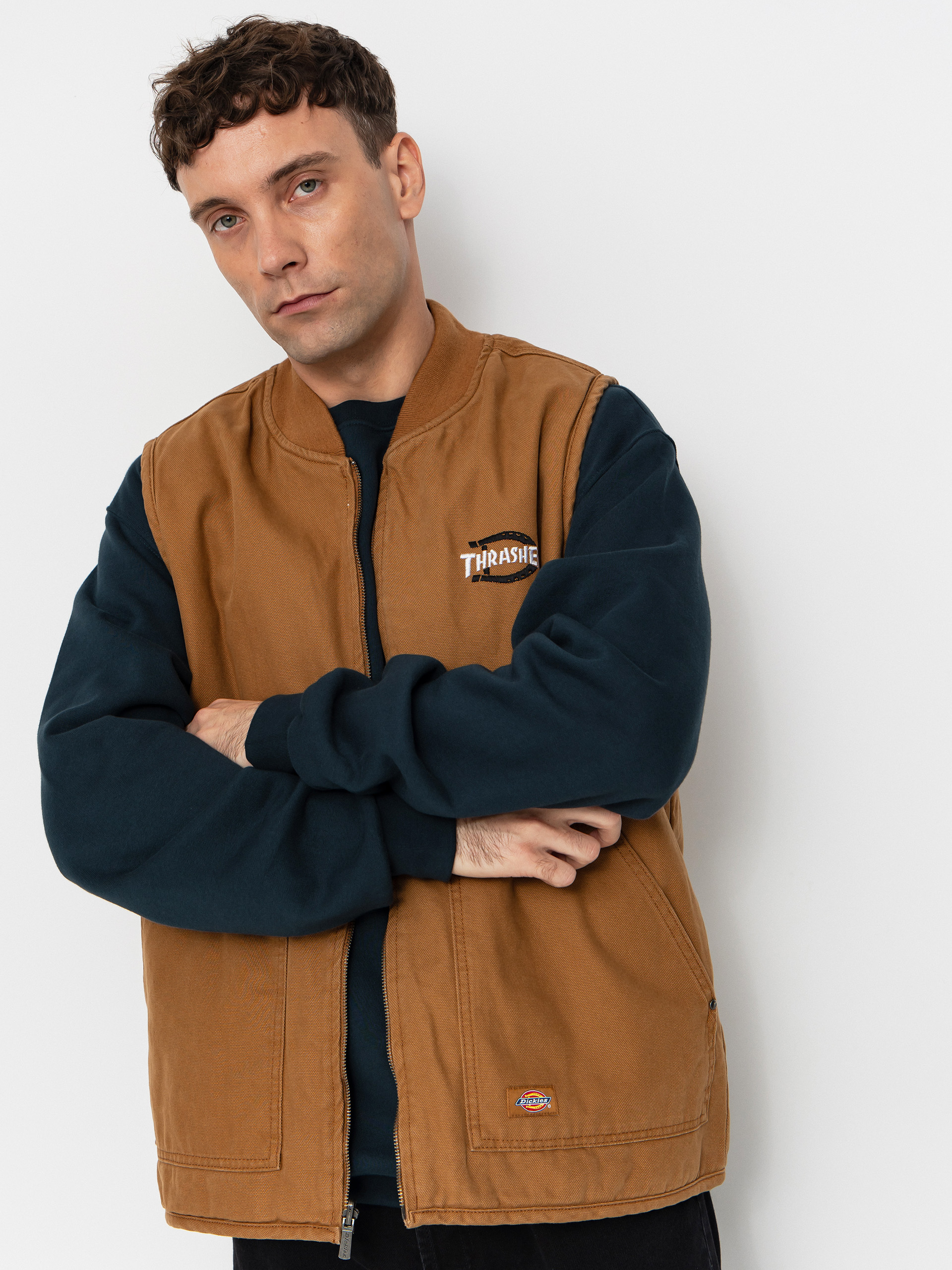 Vestă Dickies x Thrasher Vest (brown duck)