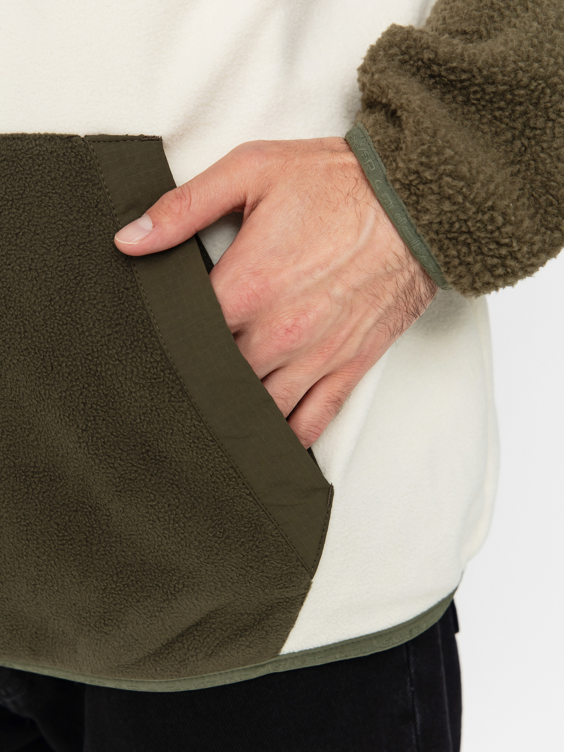 Pentru bărbați Hanorac din fleece Quiksilver Ocean View Mix Up Hoody (grape leaf)