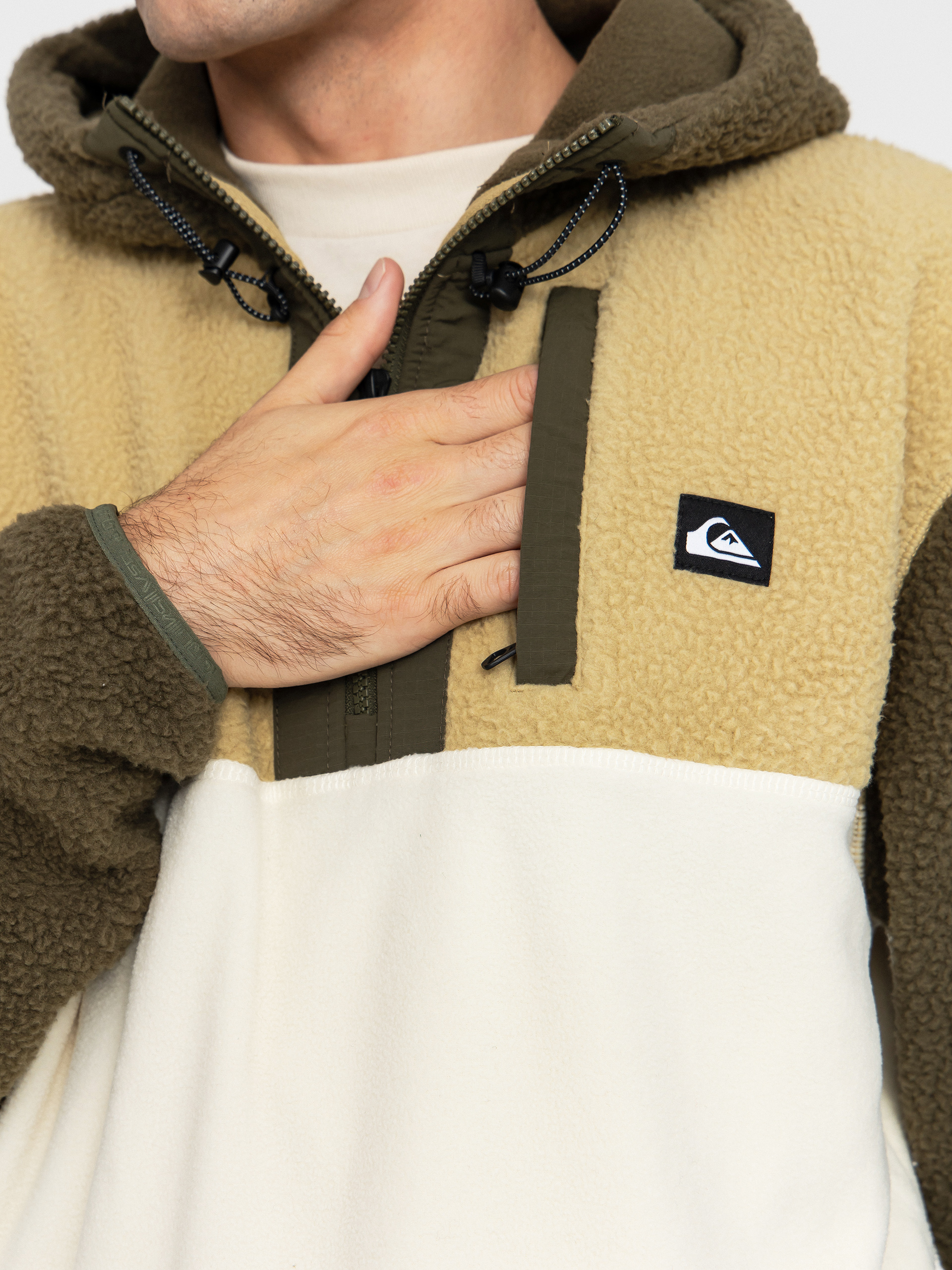 Pentru bărbați Hanorac din fleece Quiksilver Ocean View Mix Up Hoody (grape leaf)