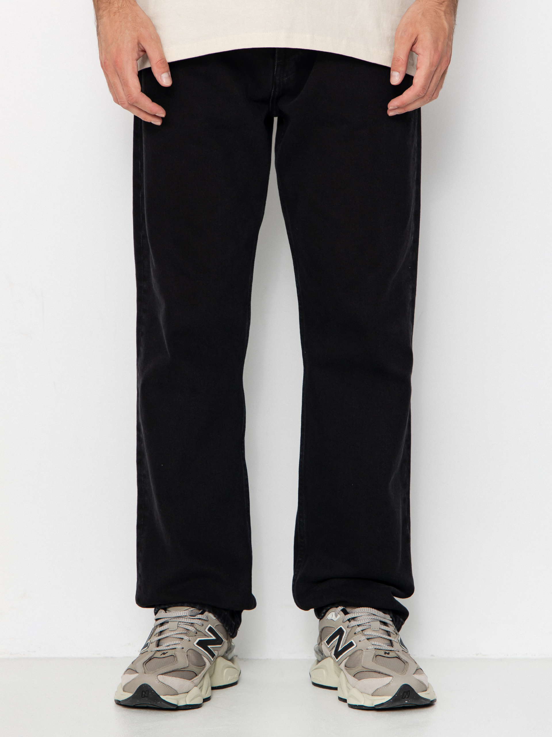 Pantaloni Carhartt WIP Nolan (black/stone washed)