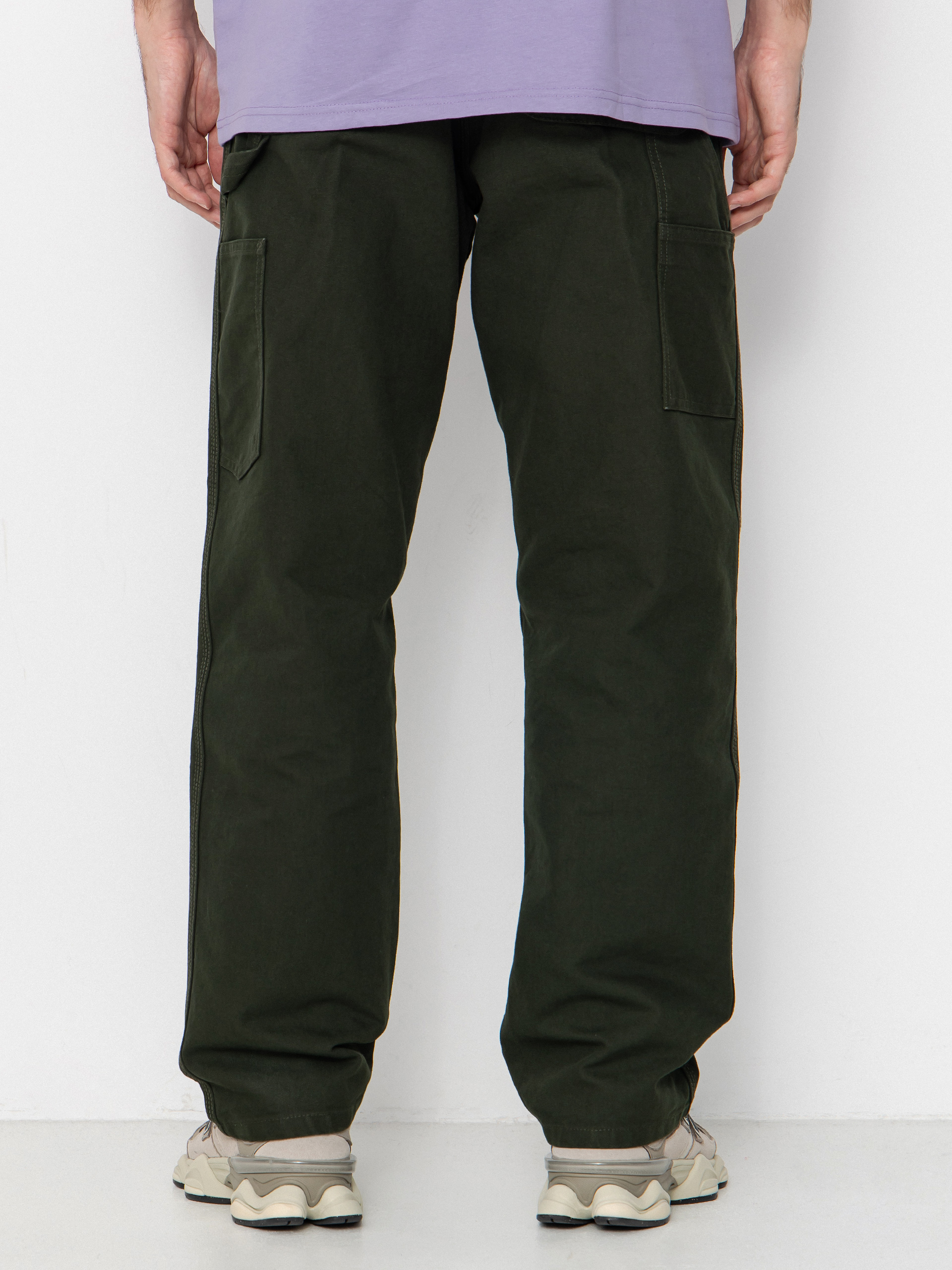 Pantaloni Carhartt WIP Single Knee (olive/rinsed)