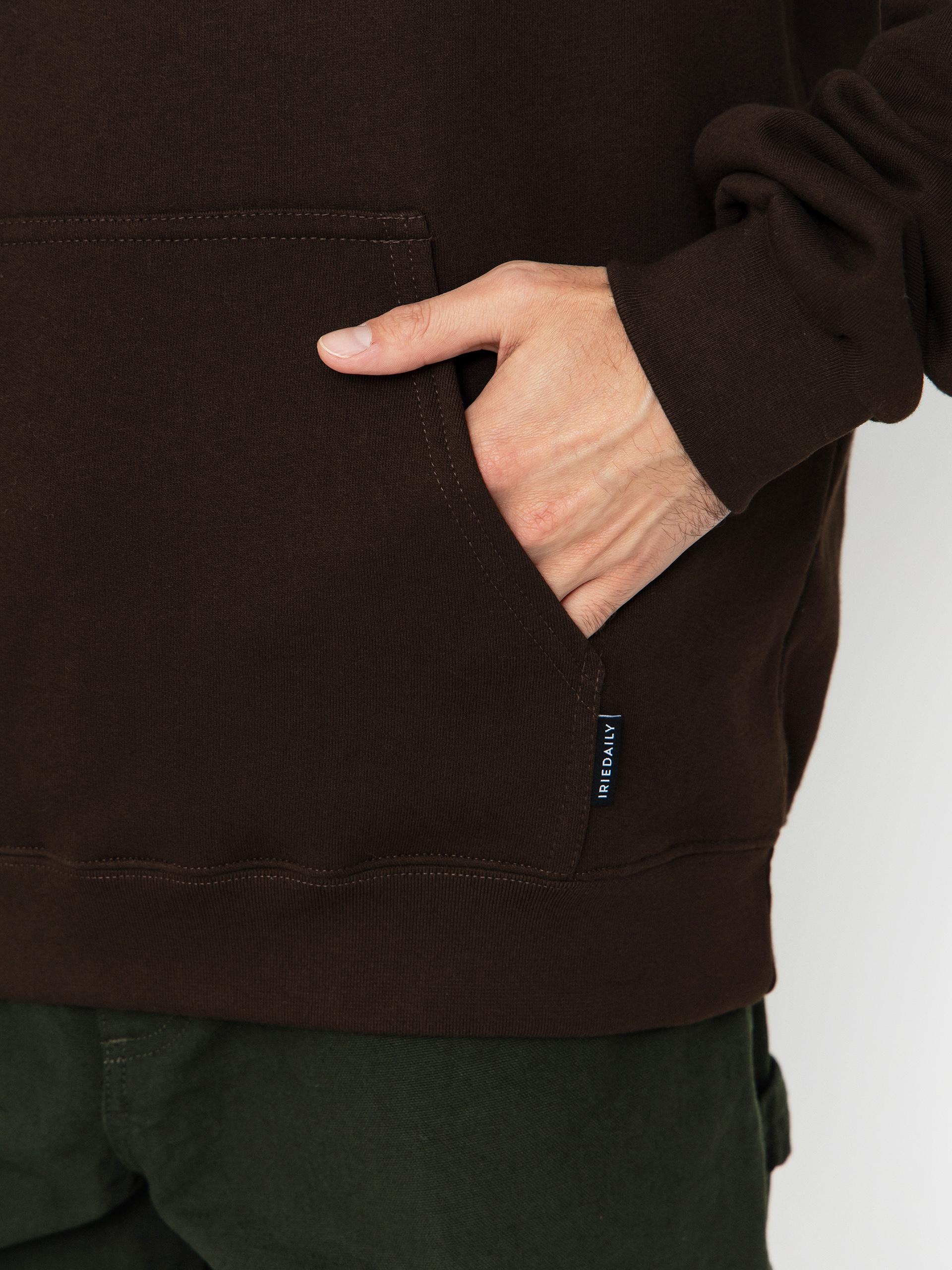 Hanorac cu glugă Iriedaily Peaceride HD (dark coffee)