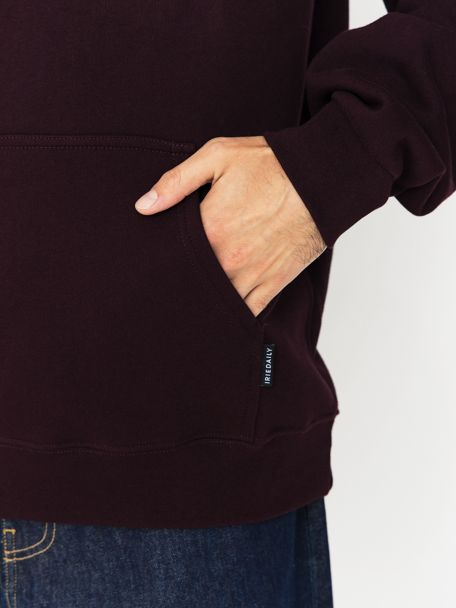 Hanorac cu glugă Iriedaily Play Different HD (aubergine)