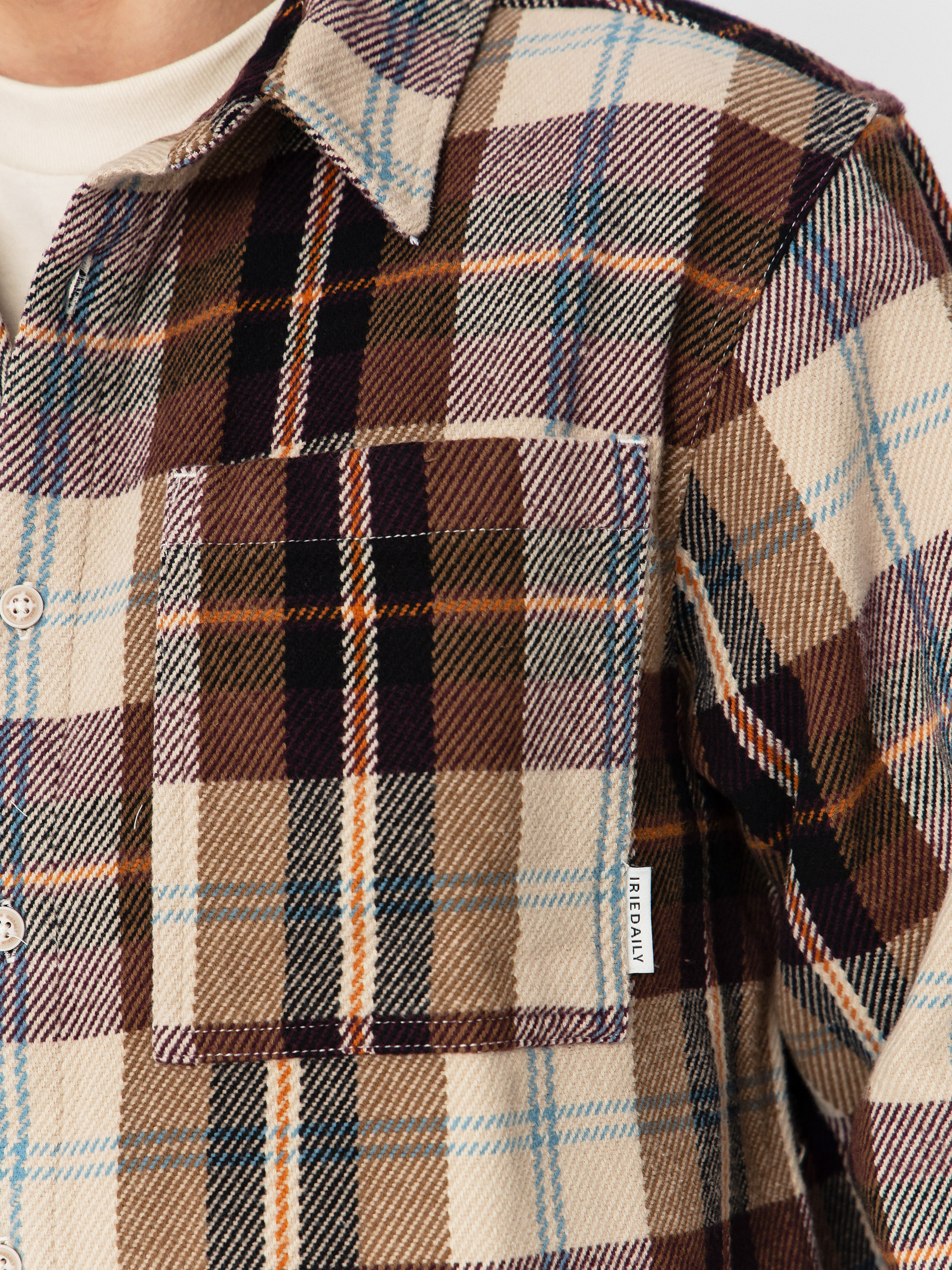 Cămașă Iriedaily Chillax Lumber (sandstone)