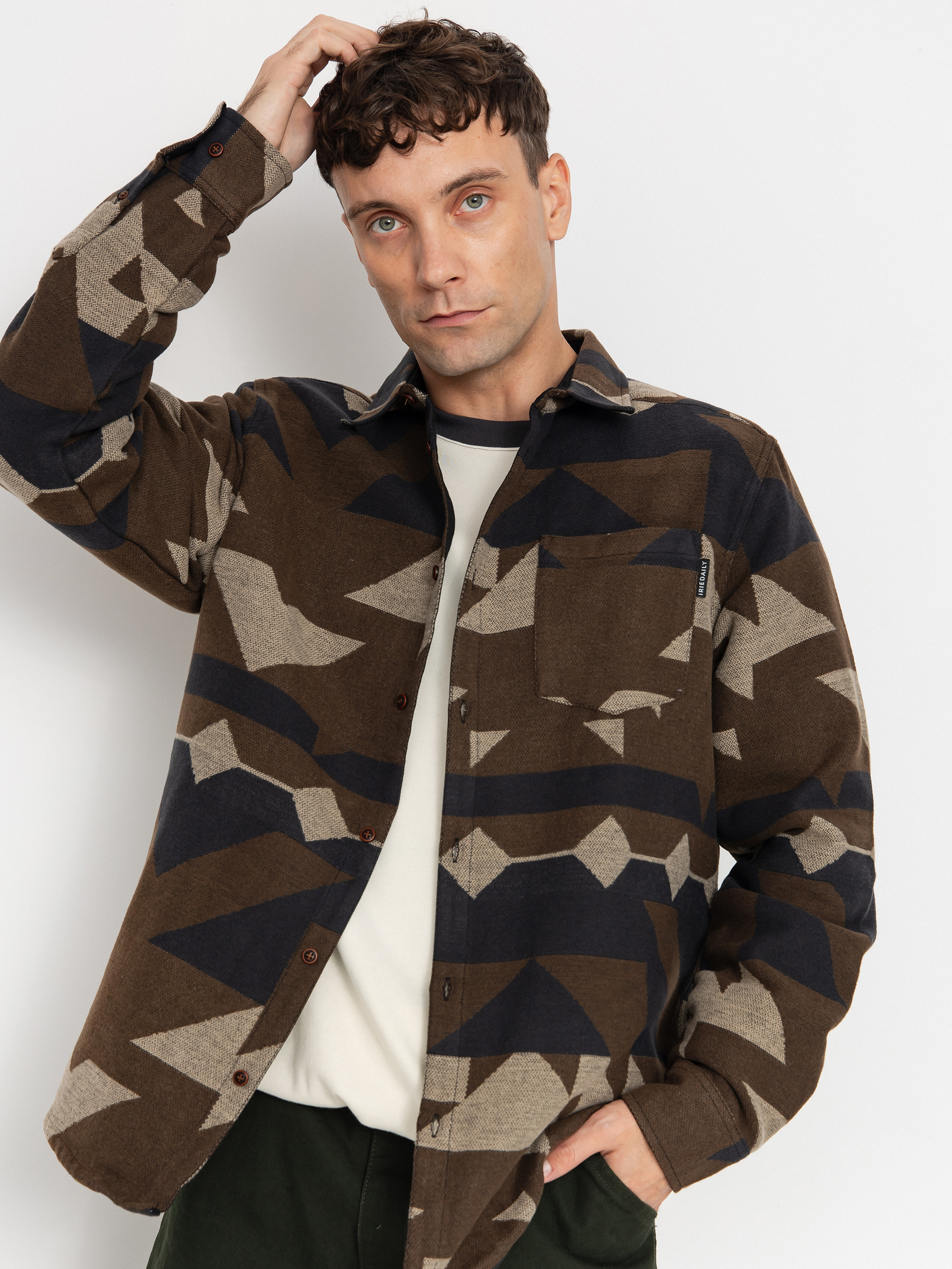 Cămașă Iriedaily Santania (dark coffee)