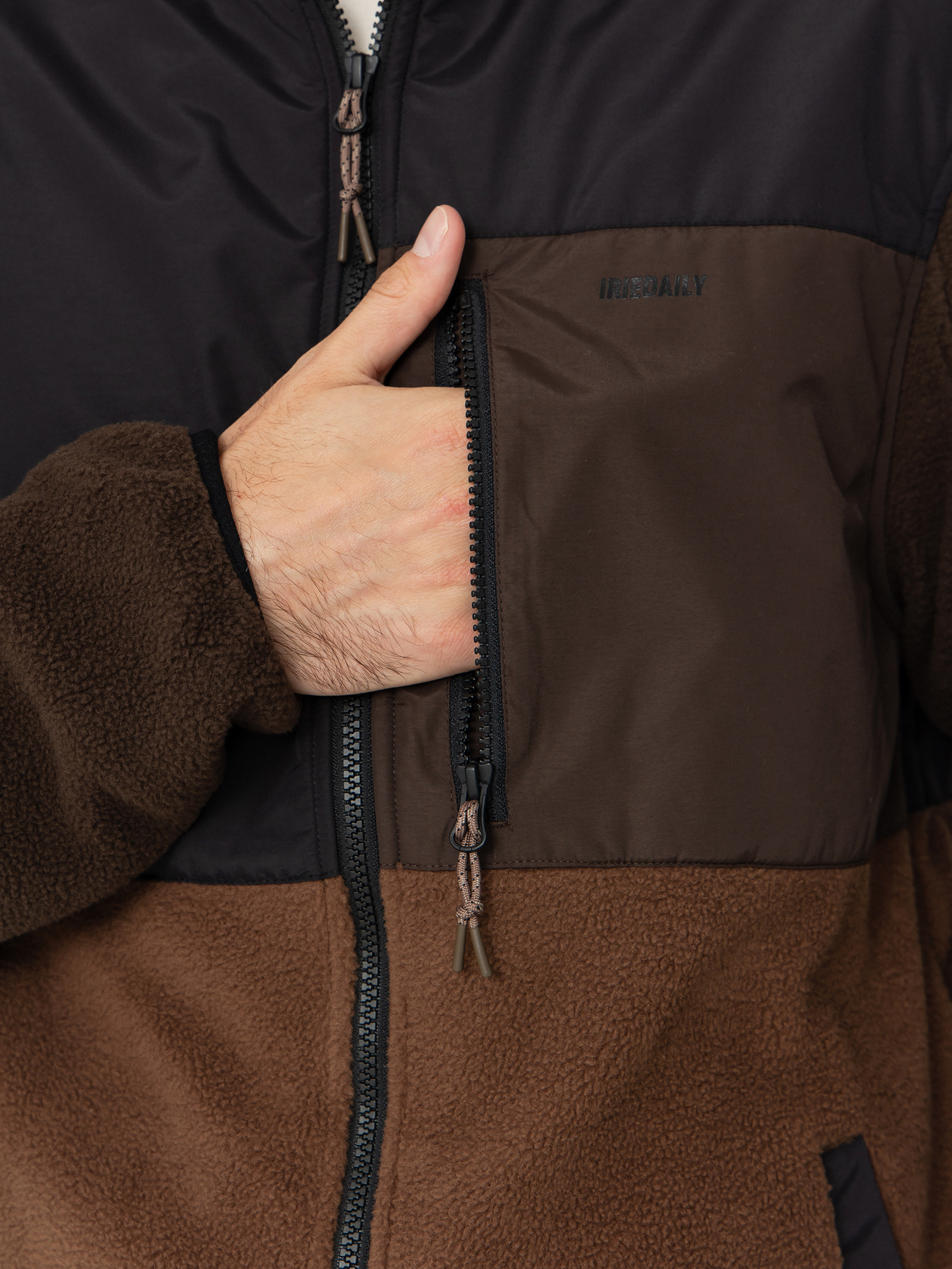 Geacă Iriedaily Auf Deck Fleece (dark coffee)
