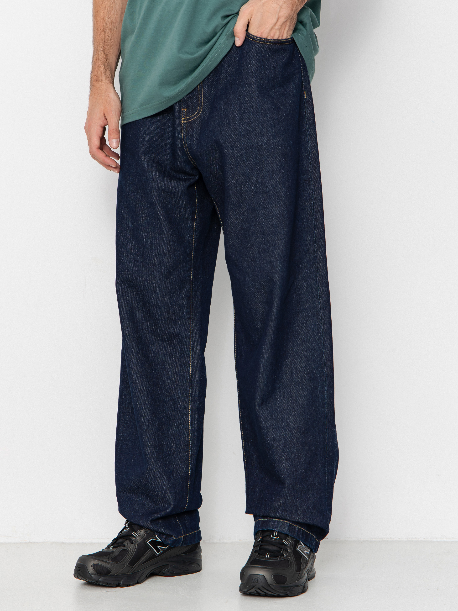Pantaloni Carhartt WIP Landon (blue/rinsed)