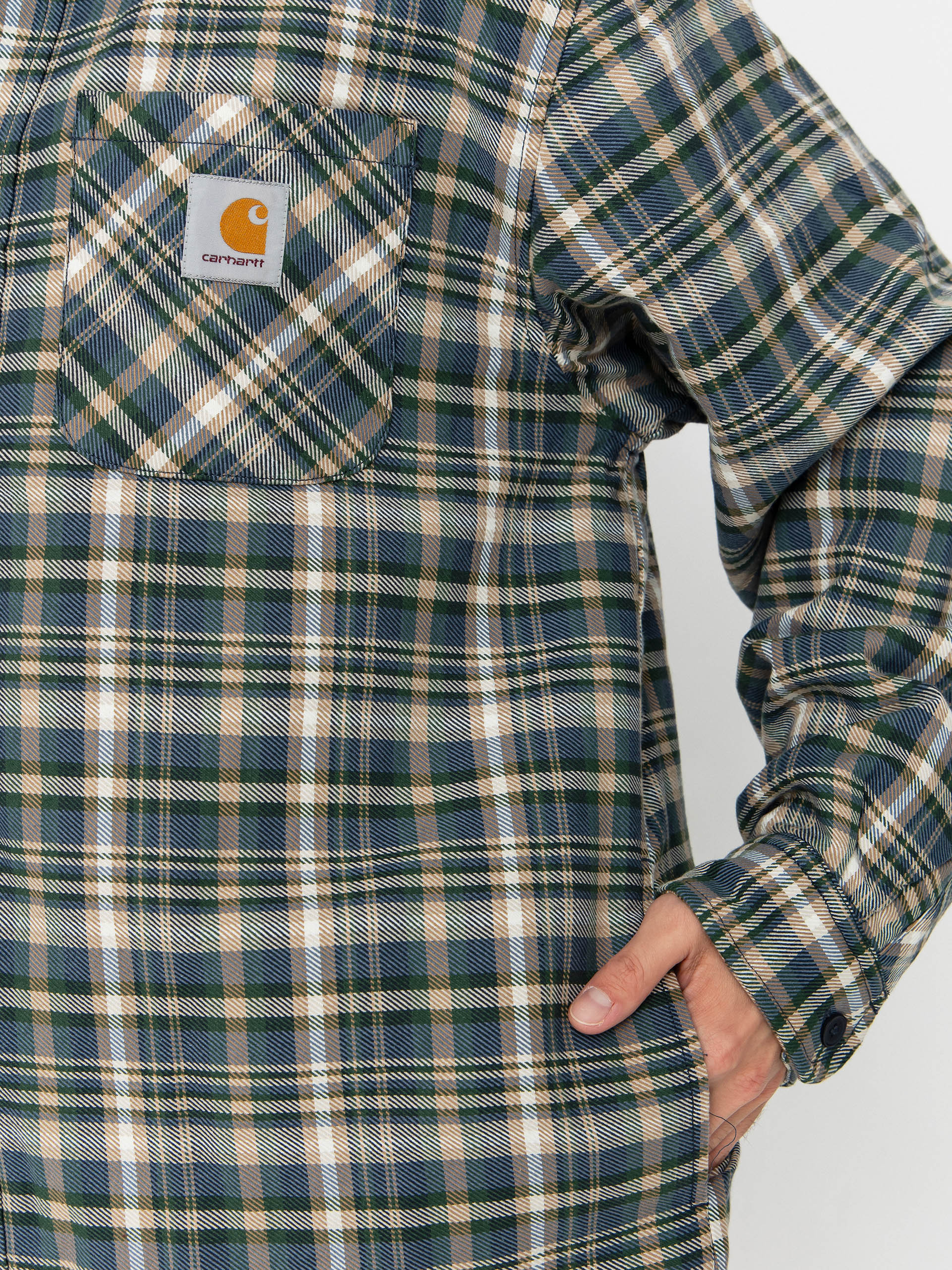 Geacă Carhartt WIP Cronyn (cronyn check/dark navy)
