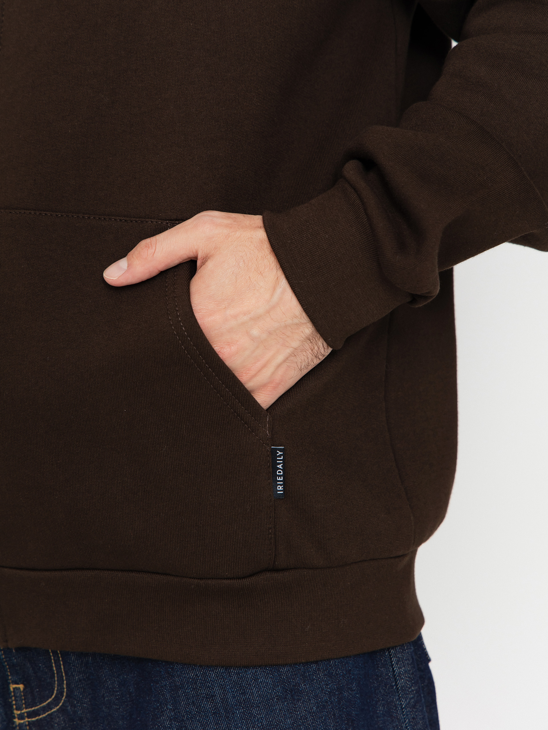 Hanorac cu glugă Iriedaily Mini Flag 2 ZHD (dark coffee)