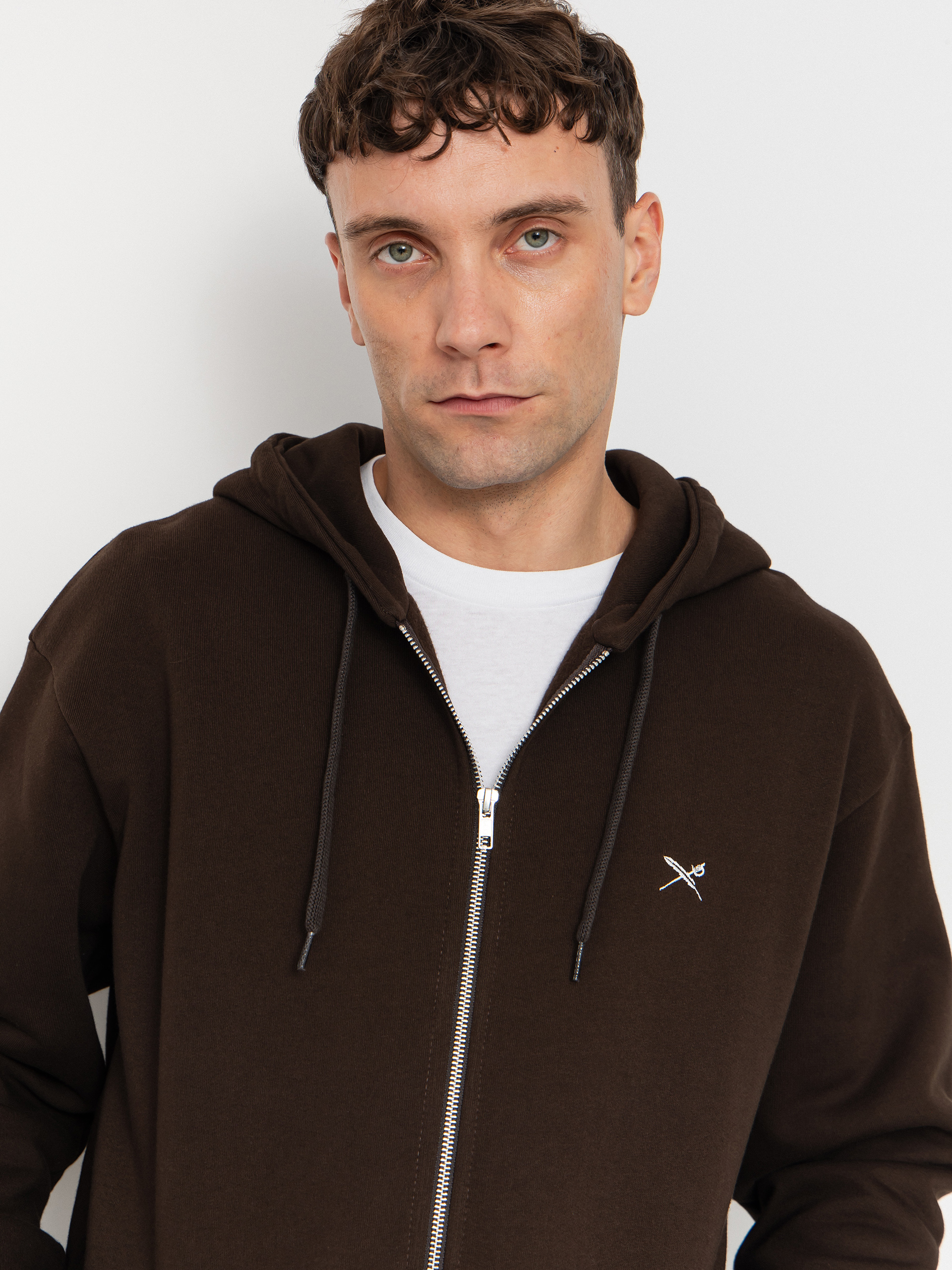 Hanorac cu glugă Iriedaily Mini Flag 2 ZHD (dark coffee)