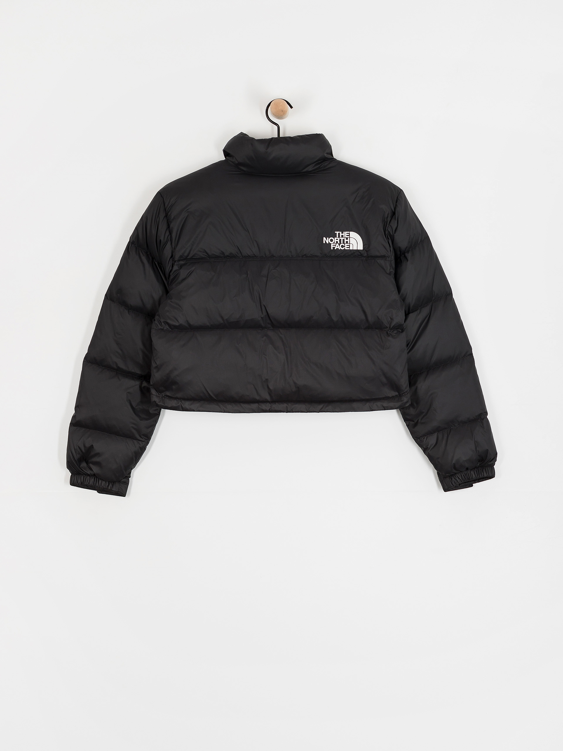 Geacă The North Face Nuptse Short Wmn - negru (tnf black/tnf black/r)