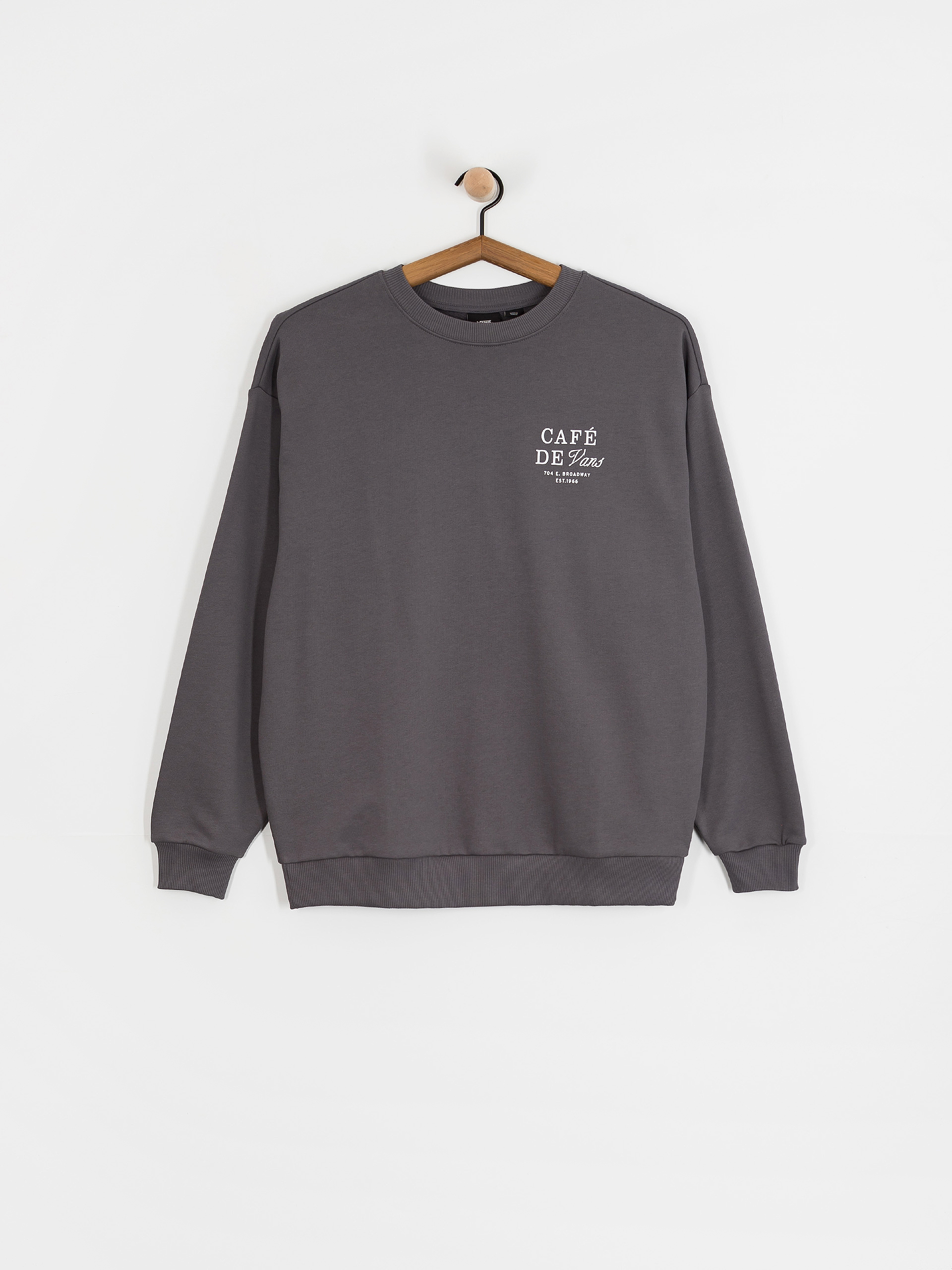 Hanorac cu glugă Vans Cafe Vans Os HD Wmn (mountain essentials asphalt)
