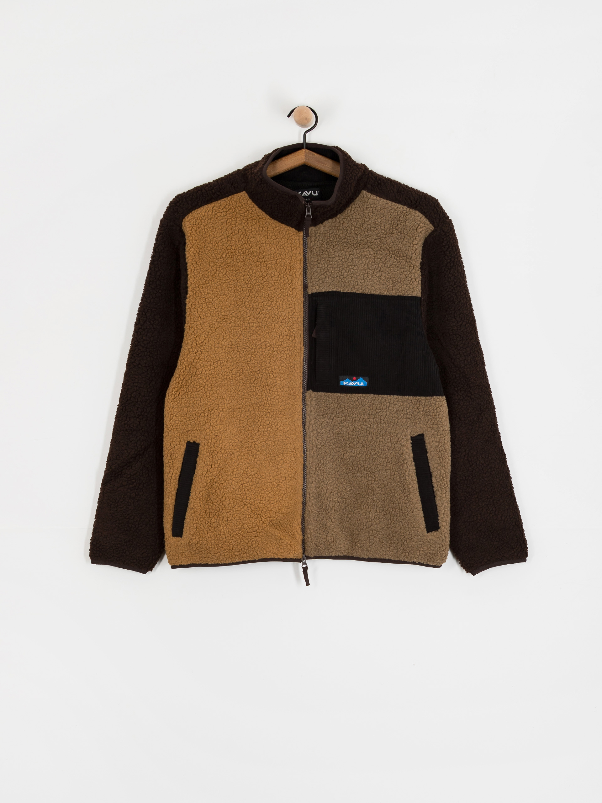 Pentru bărbați Hanorac din fleece Kavu Wayside (wild wood block)