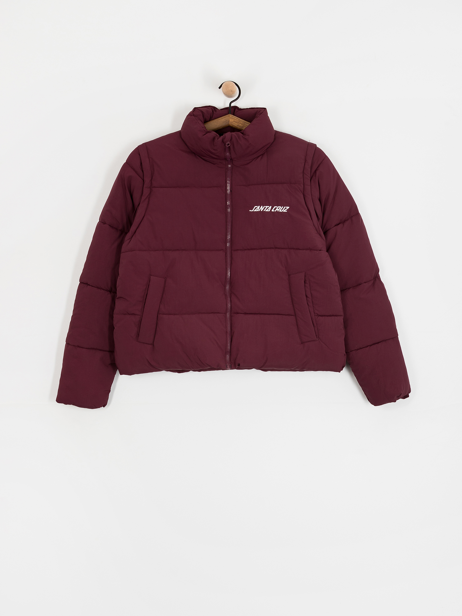 Geacă Santa Cruz Strip 2 In 1 Quilted Wmn (dark cherry)