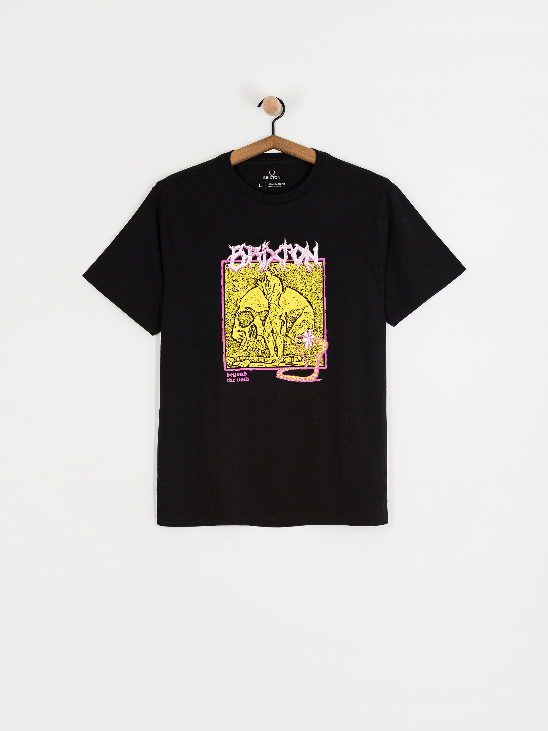 Tricou Brixton Void Premium Stt (black worn wash)