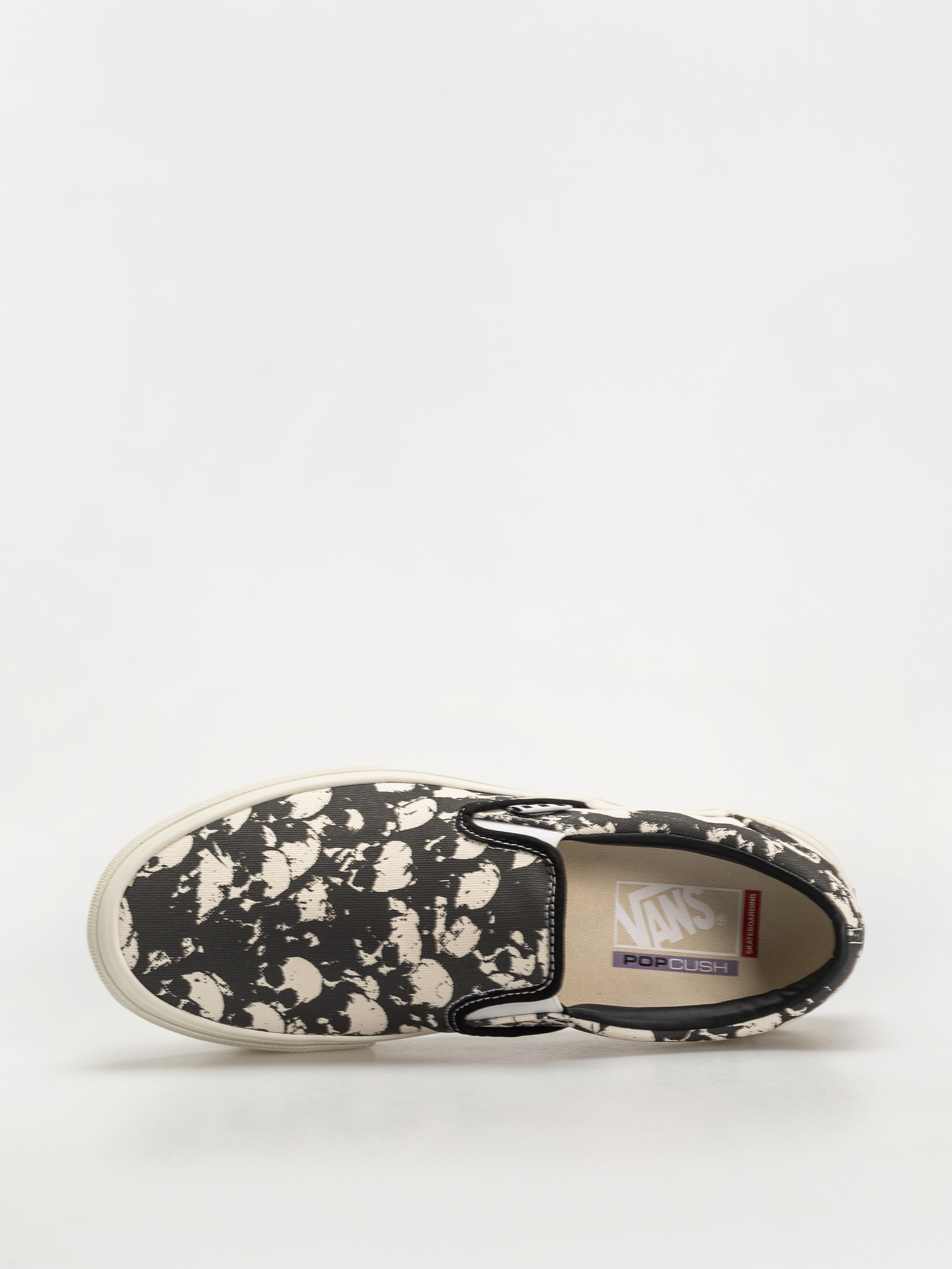 Pantofi Vans Skate Slip On (skull pile black/white/gum)