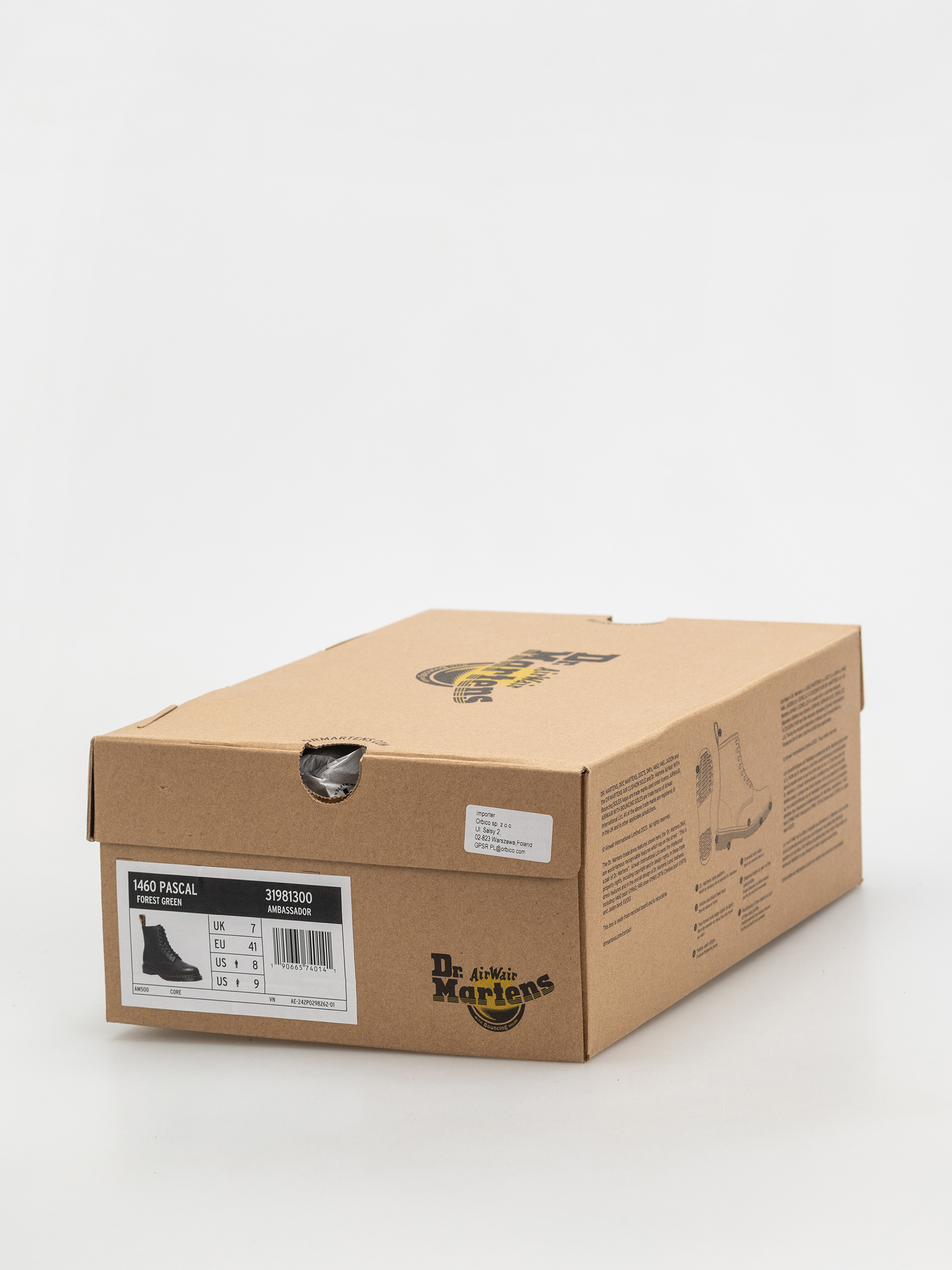 Pantofi Dr. Martens 1460 Pascal (forest green green ambassador)