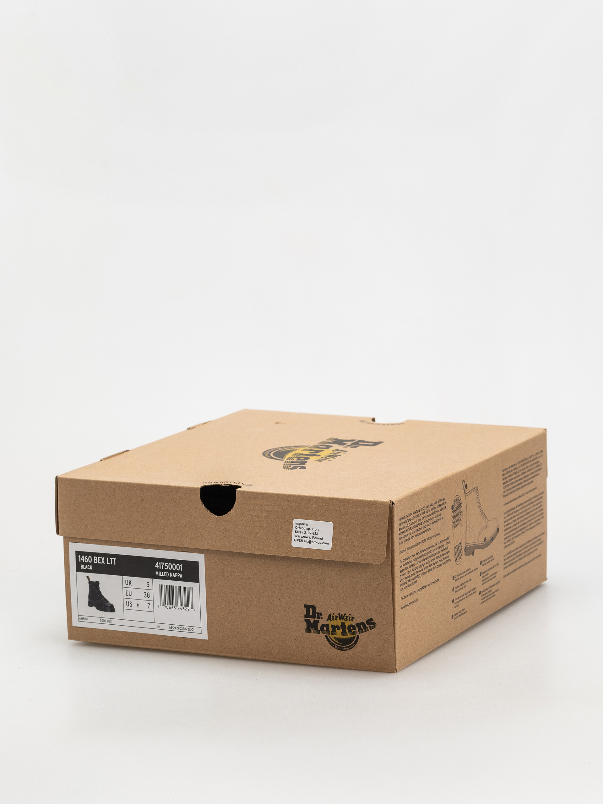 Pantofi Dr. Martens 1460 LTT 4 Tie Wmn (black milled nappa)