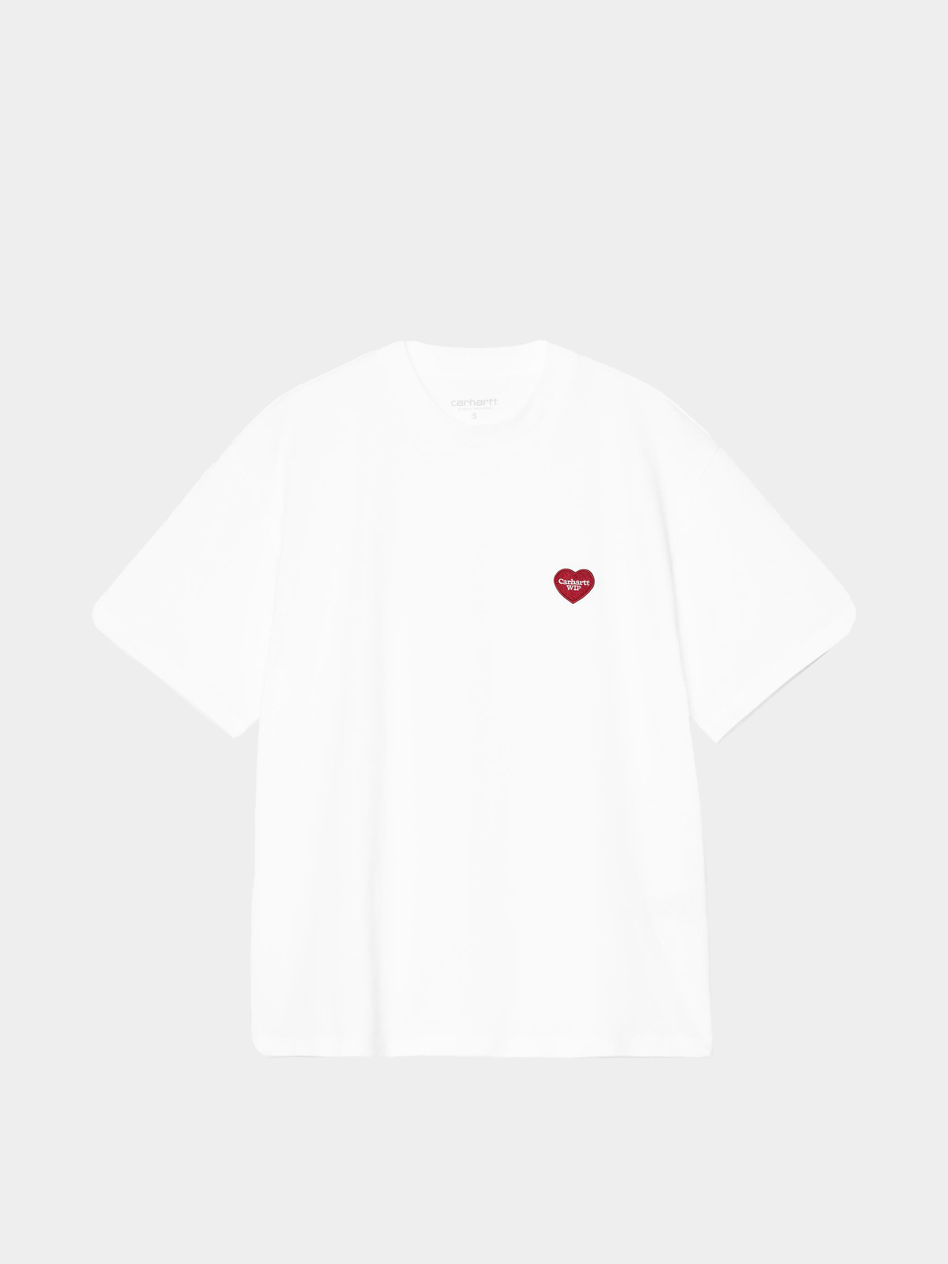 Tricou Carhartt WIP Heart Patch Wmn (white/red)