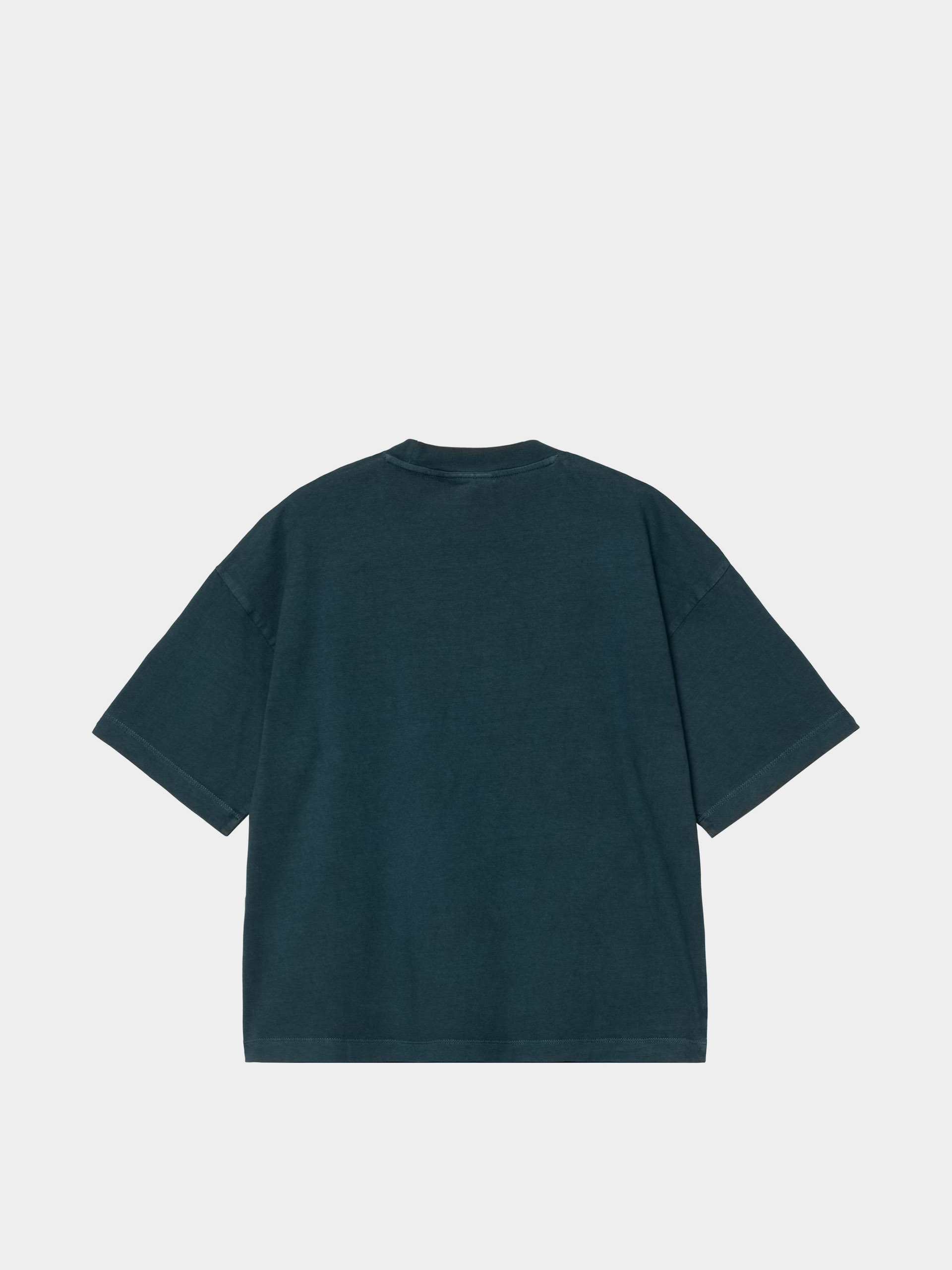 Tricou Carhartt WIP Nelson Wmn (deep lagoon/garment dyed)