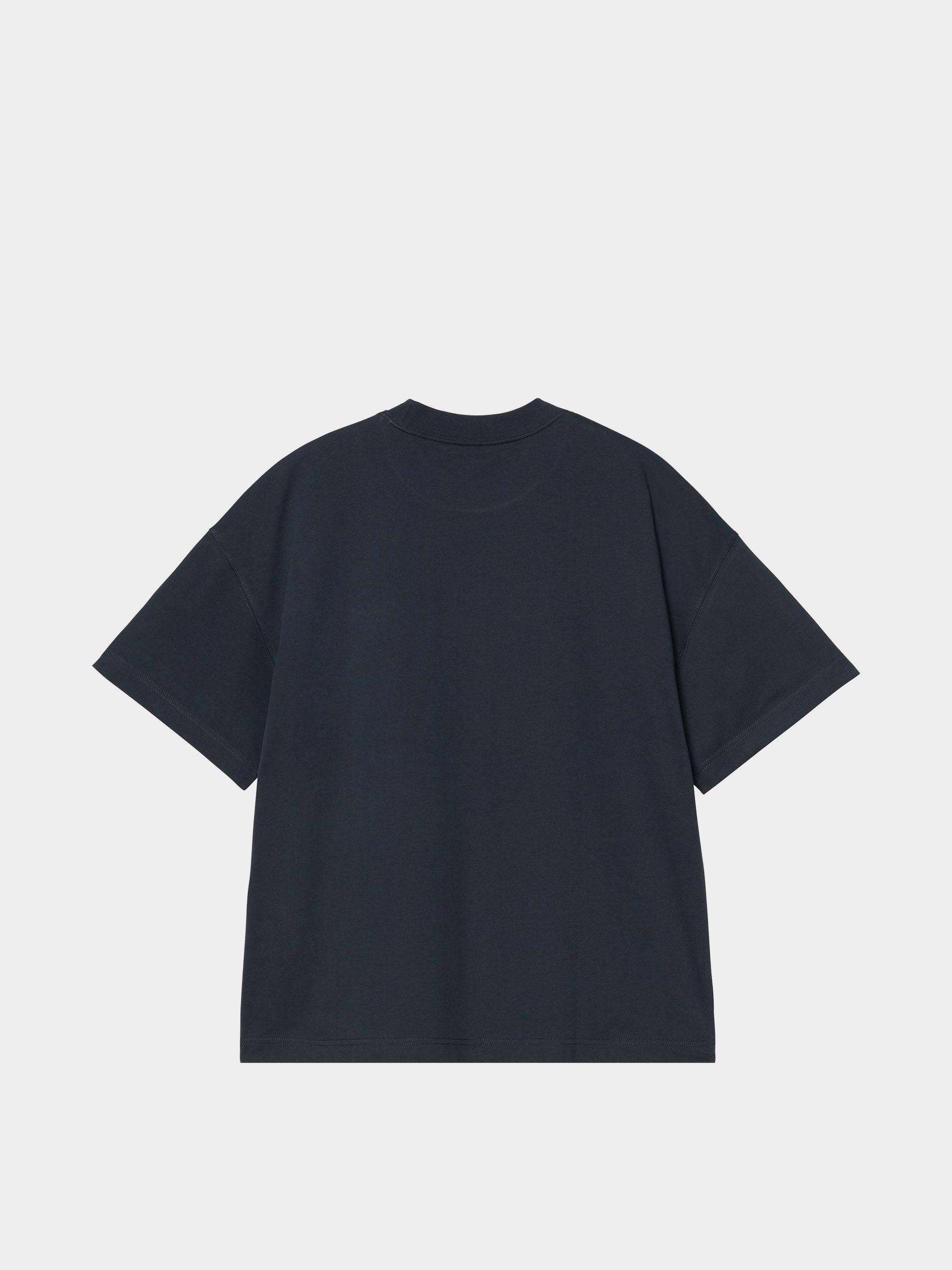 Tricou Carhartt WIP Signature Script (deep night/glassy pink)