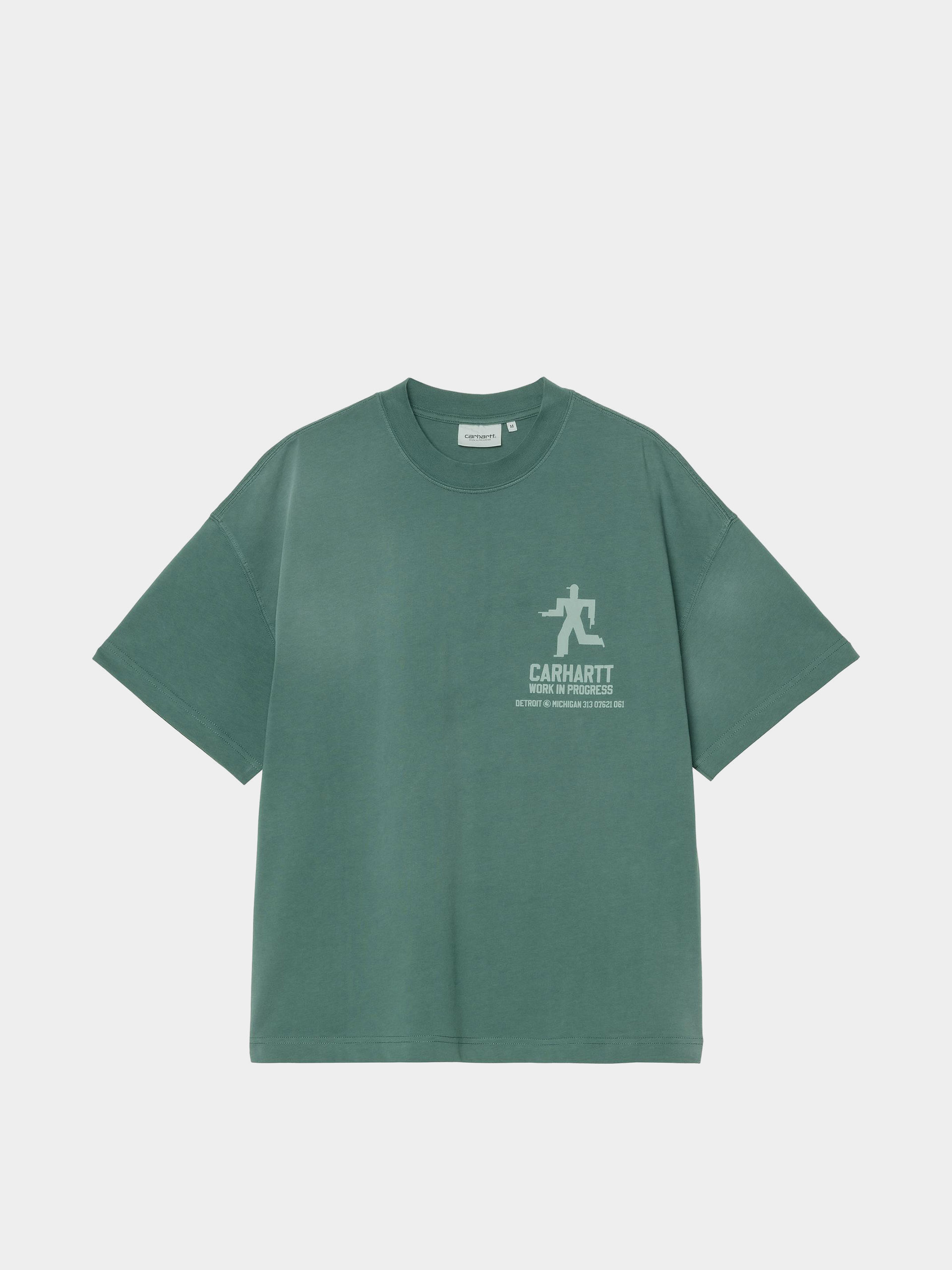 Tricou Carhartt WIP Distance (dark fir/stone dyed)