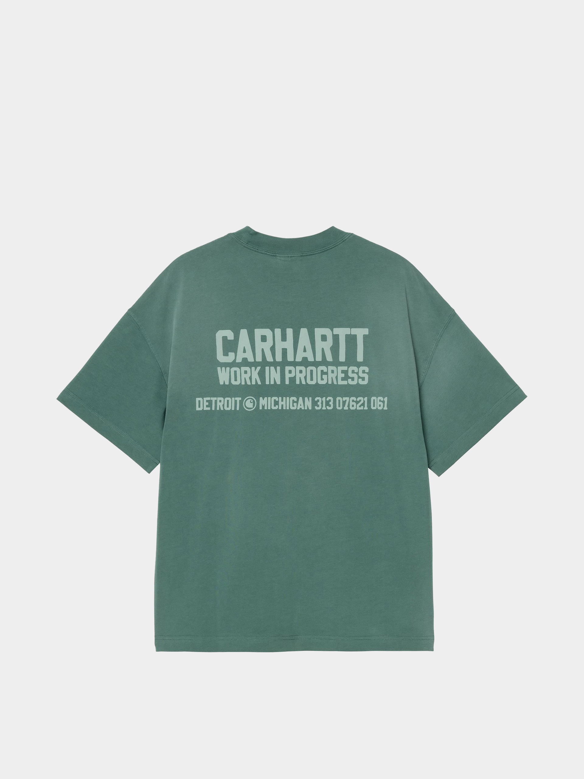 Tricou Carhartt WIP Distance (dark fir/stone dyed)