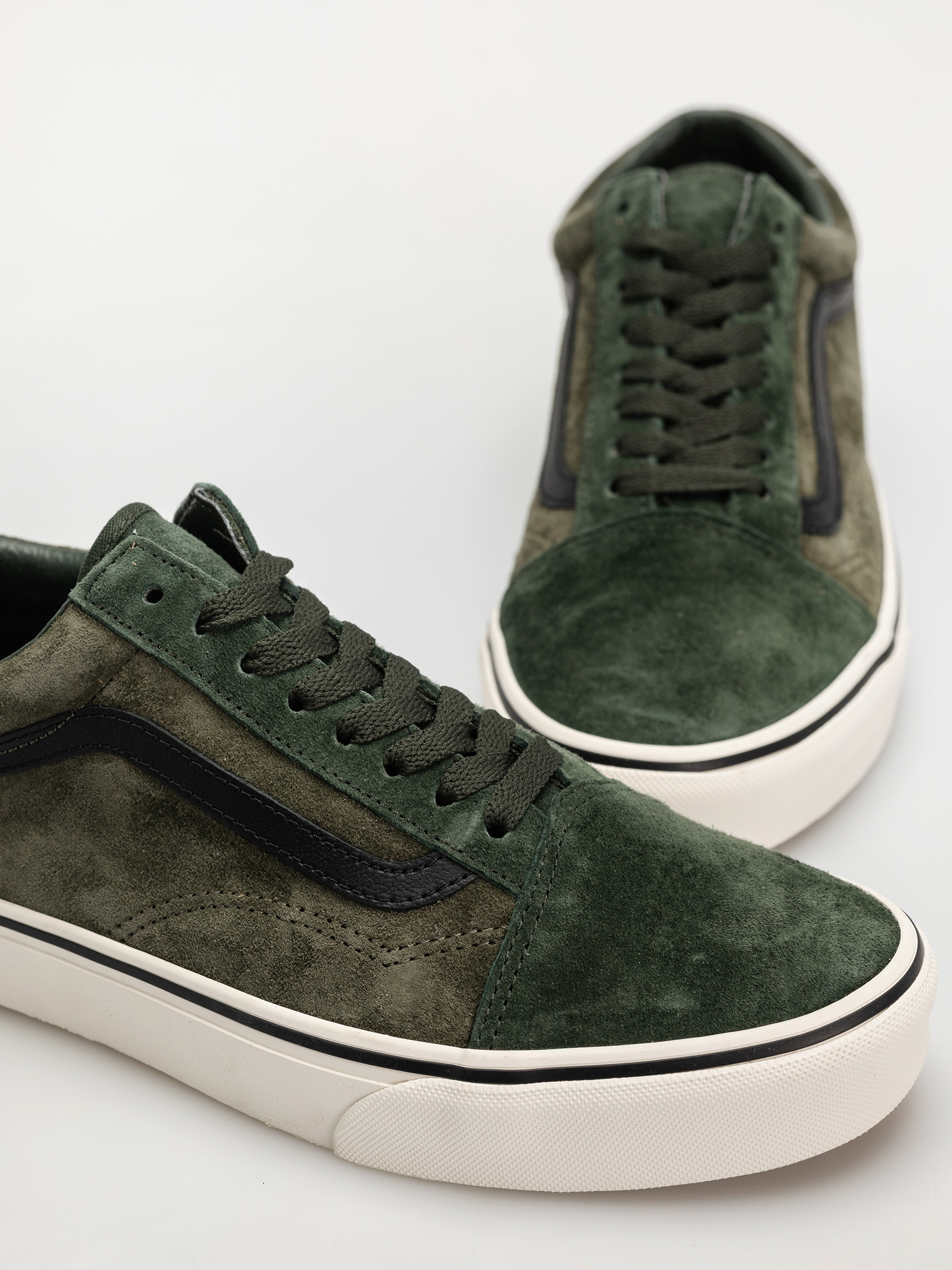 Pantofi Vans Old Skool (pig suede green/multi)