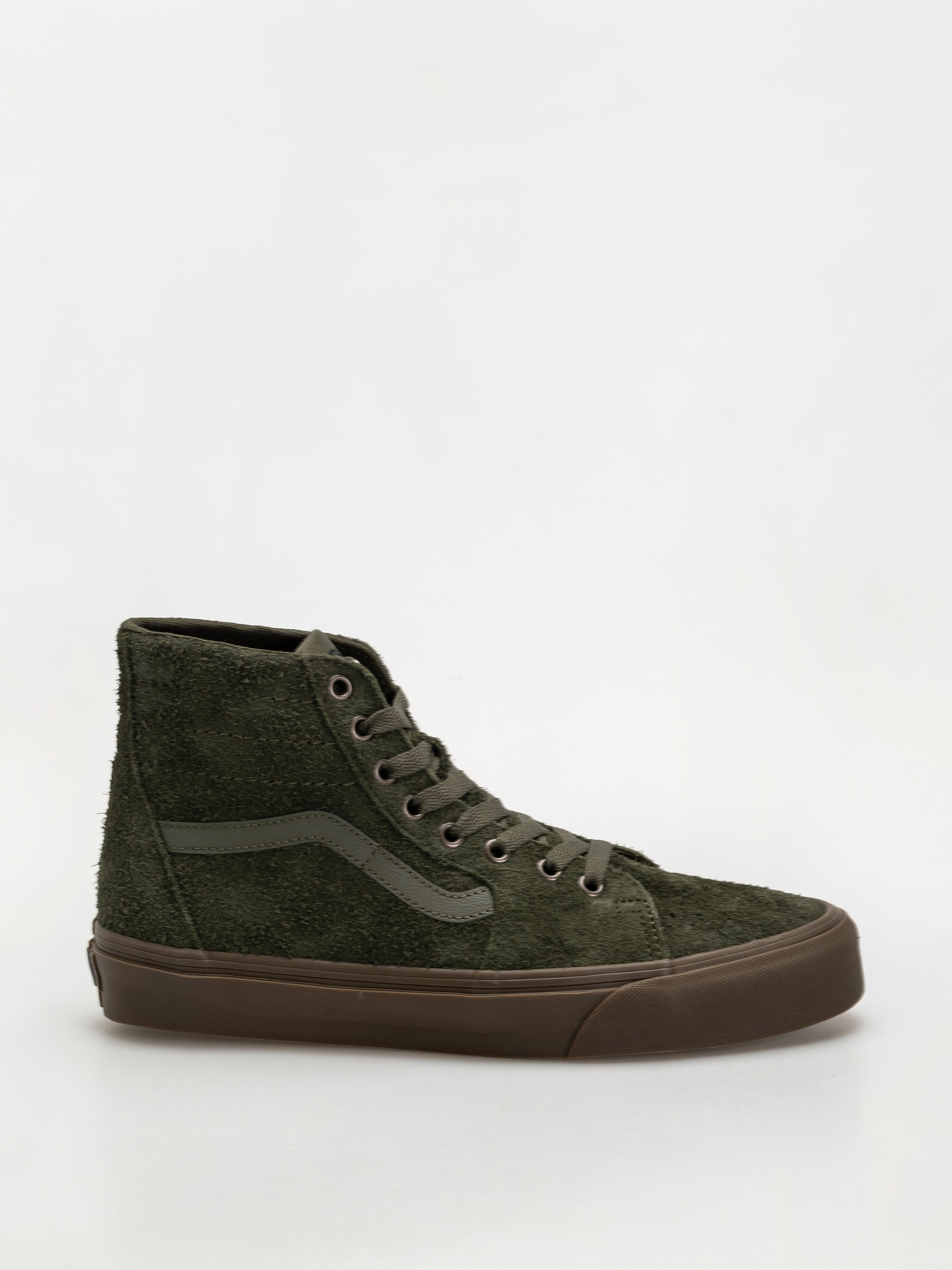 Pantofi Vans Sk8 Hi Tapered (hairy suede olive/gum)