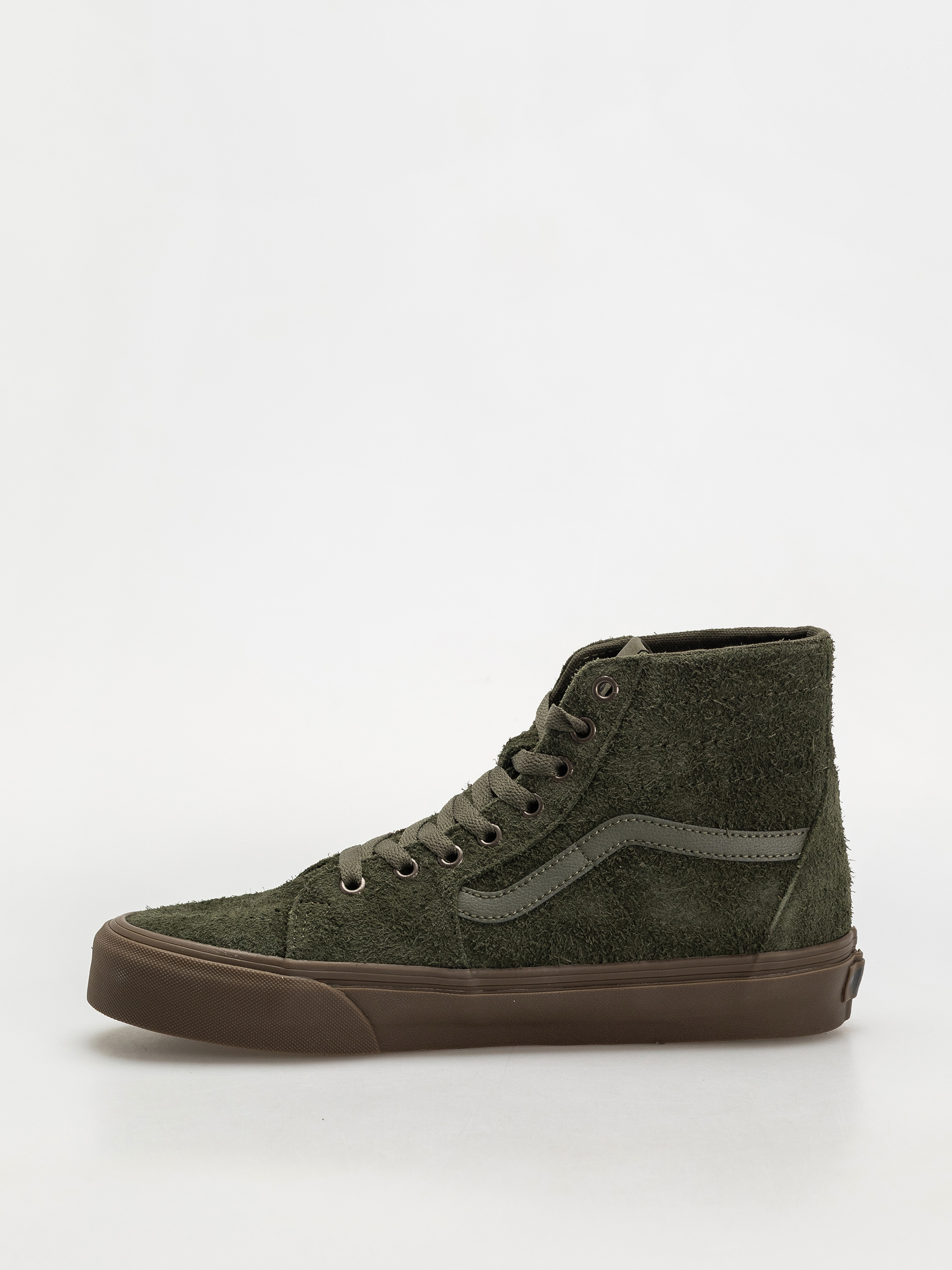 Pantofi Vans Sk8 Hi Tapered (hairy suede olive/gum)