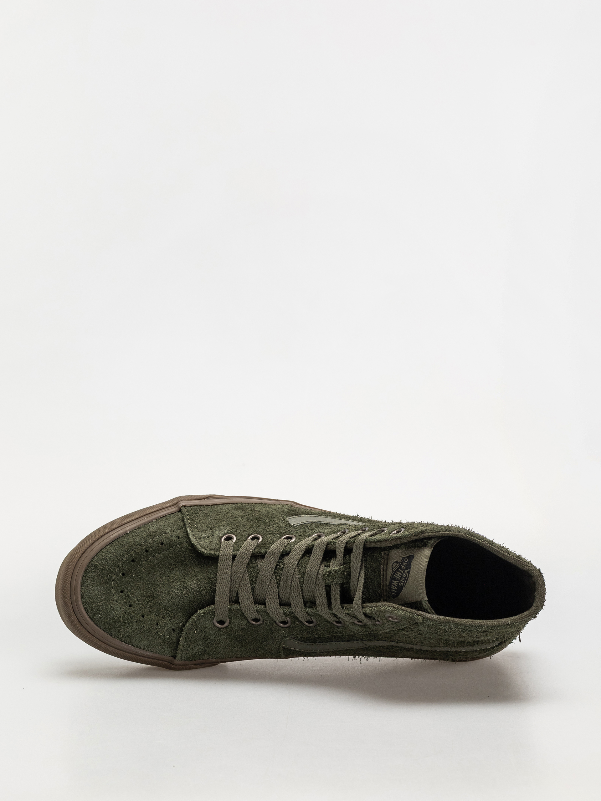 Pantofi Vans Sk8 Hi Tapered (hairy suede olive/gum)