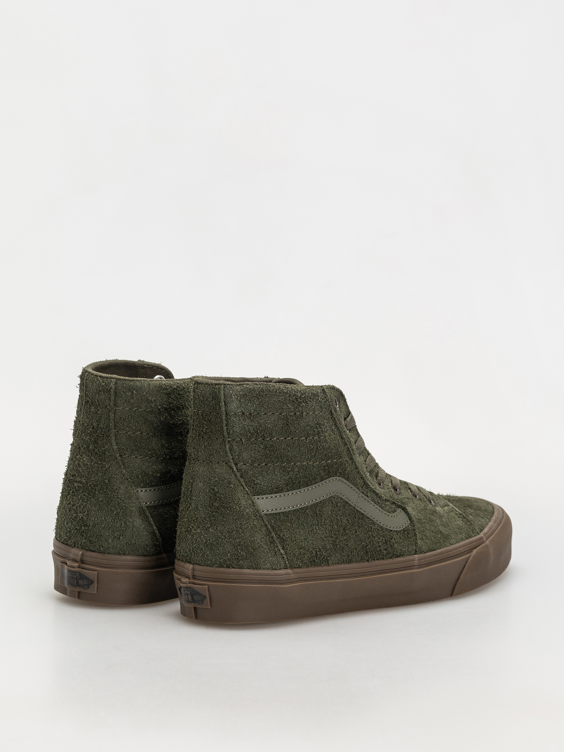 Pantofi Vans Sk8 Hi Tapered (hairy suede olive/gum)
