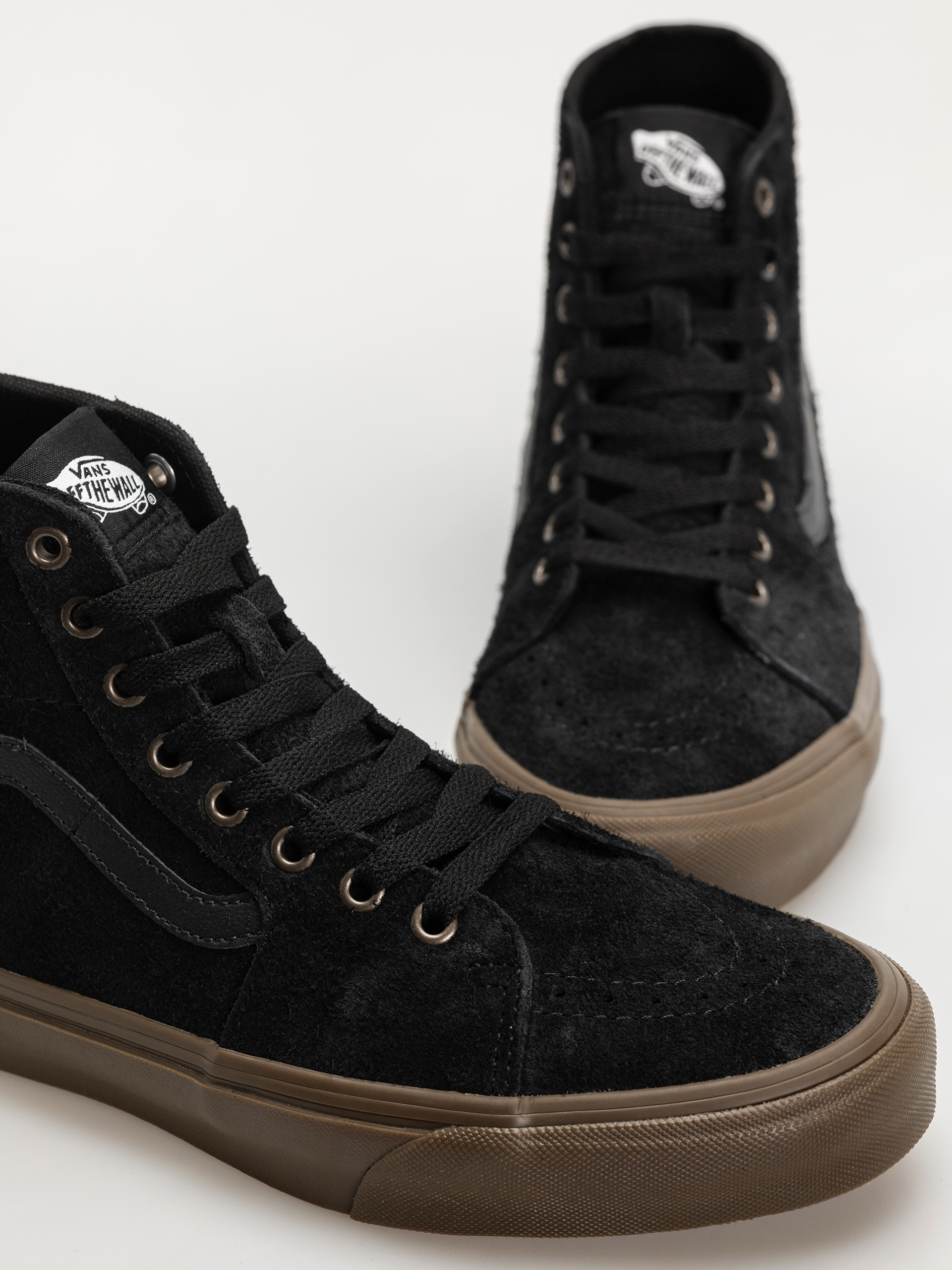 Pantofi Vans Sk8 Hi Tapered (hairy suede black/gum)