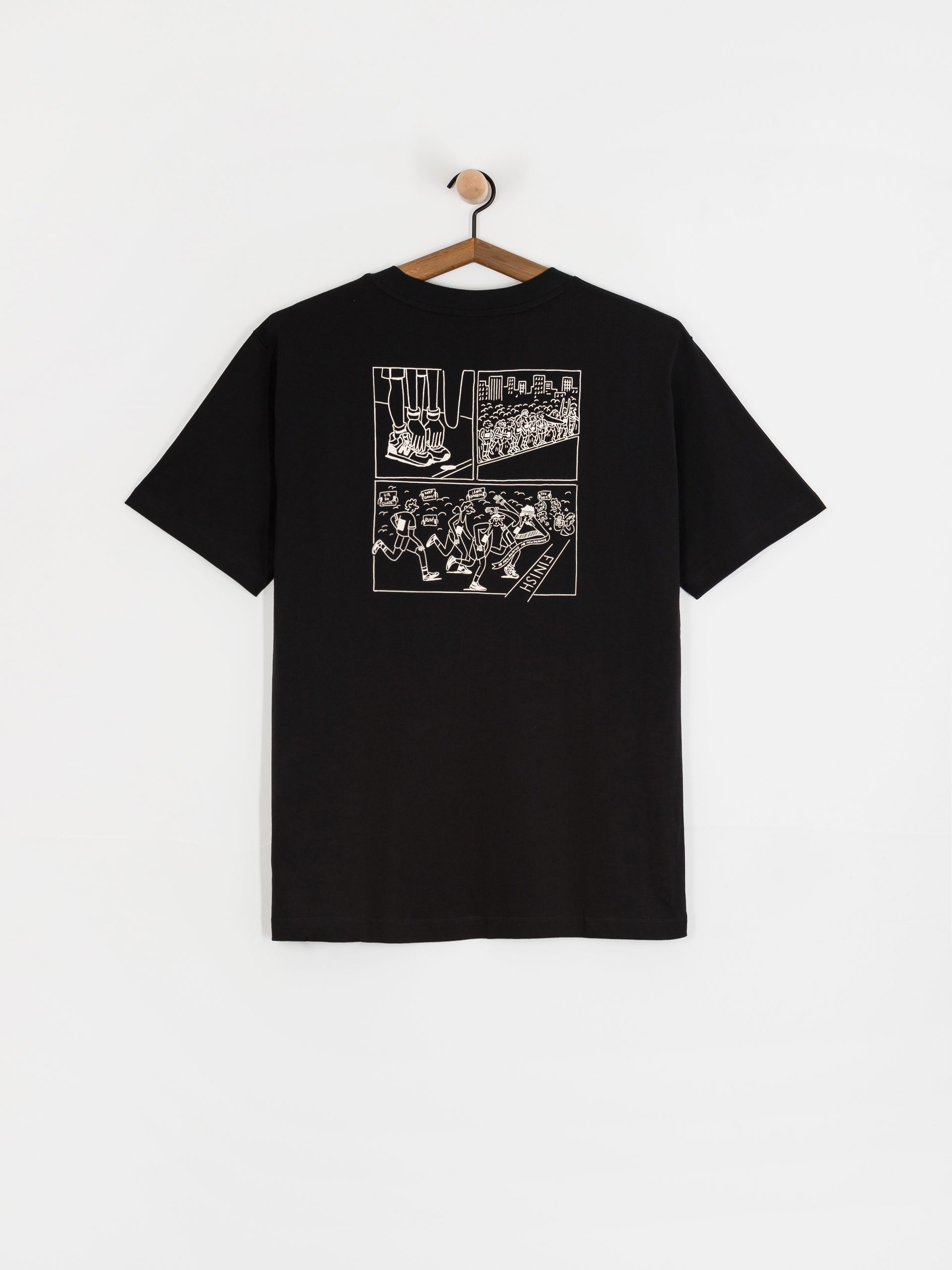 Tricou New Balance Runners Arent Normal (black)