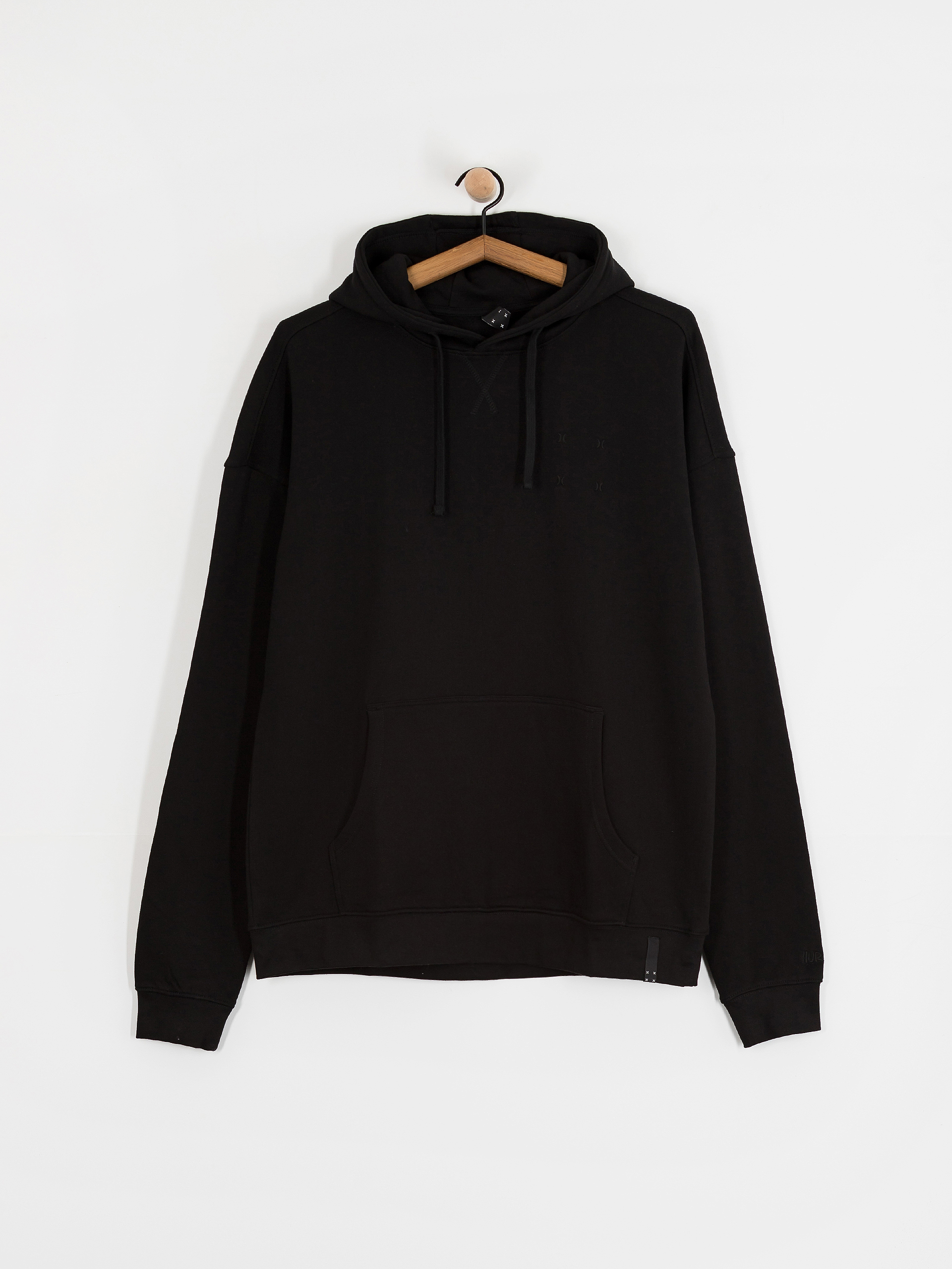 Hanorac cu glugă Hurley Bcnk8 Washed HD (black)