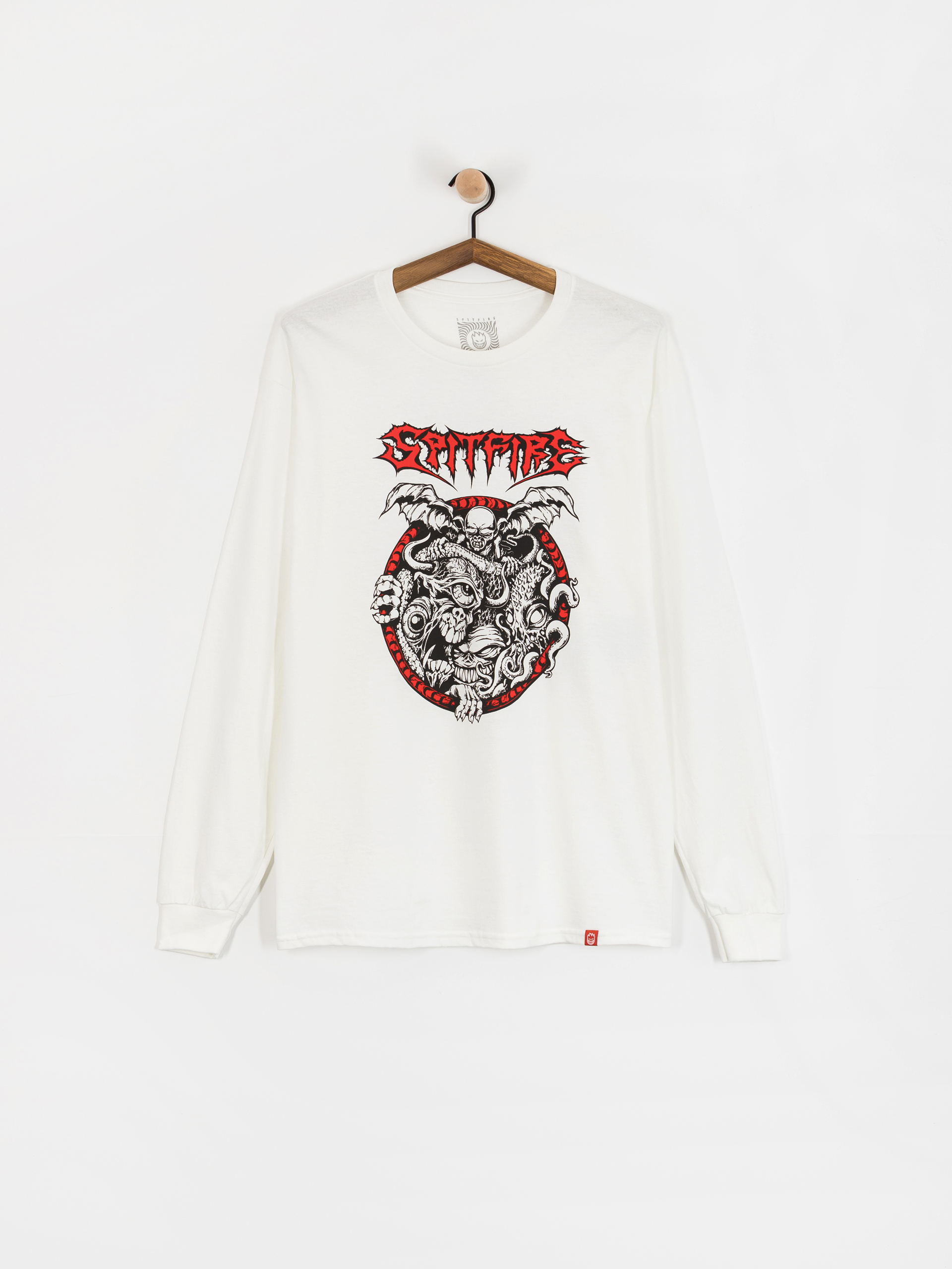 Longsleeve Spitfire Demon Gate (white w/black&red print)