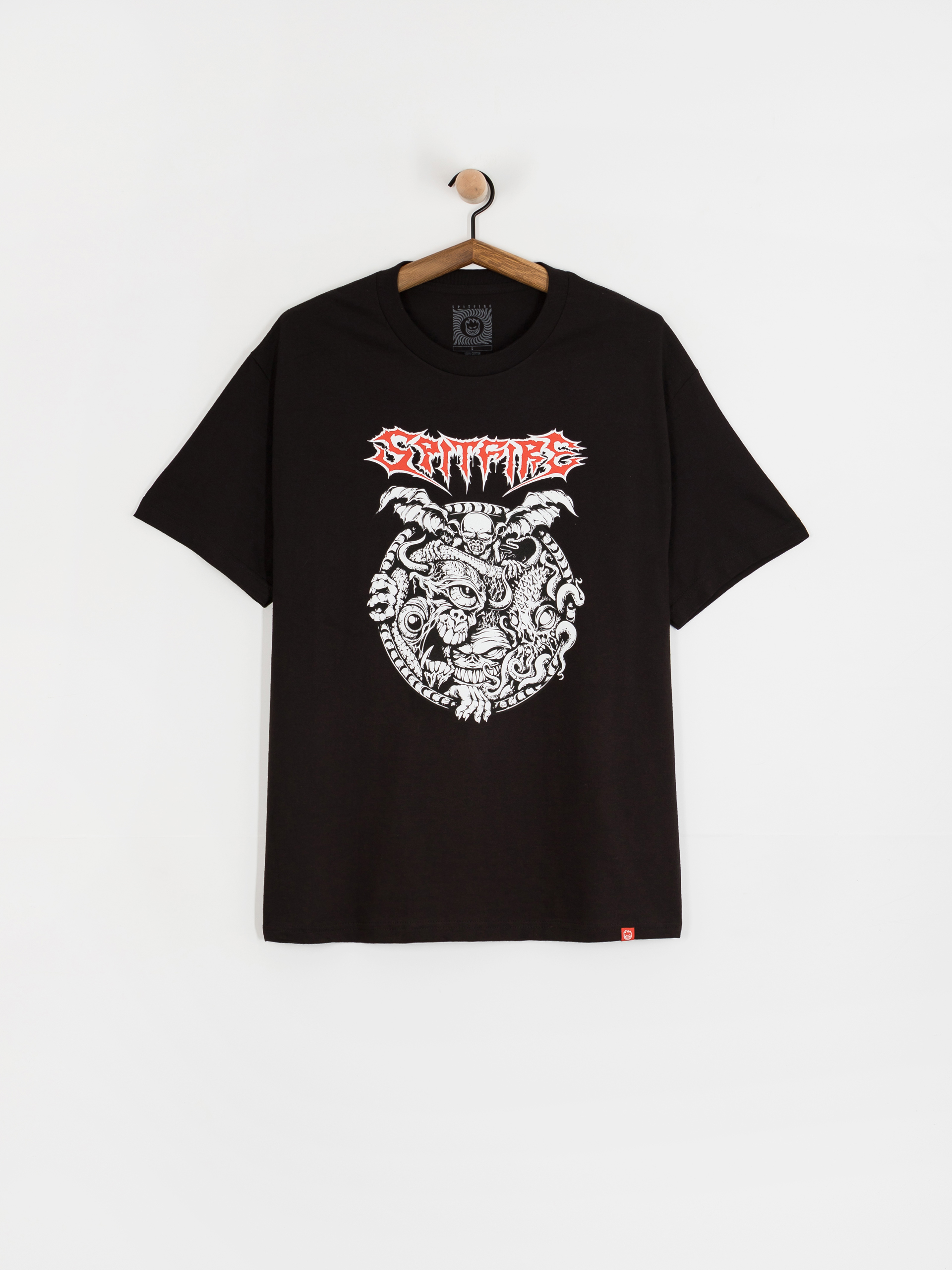 Tricou Spitfire Demon Gate (black w/red&white print)